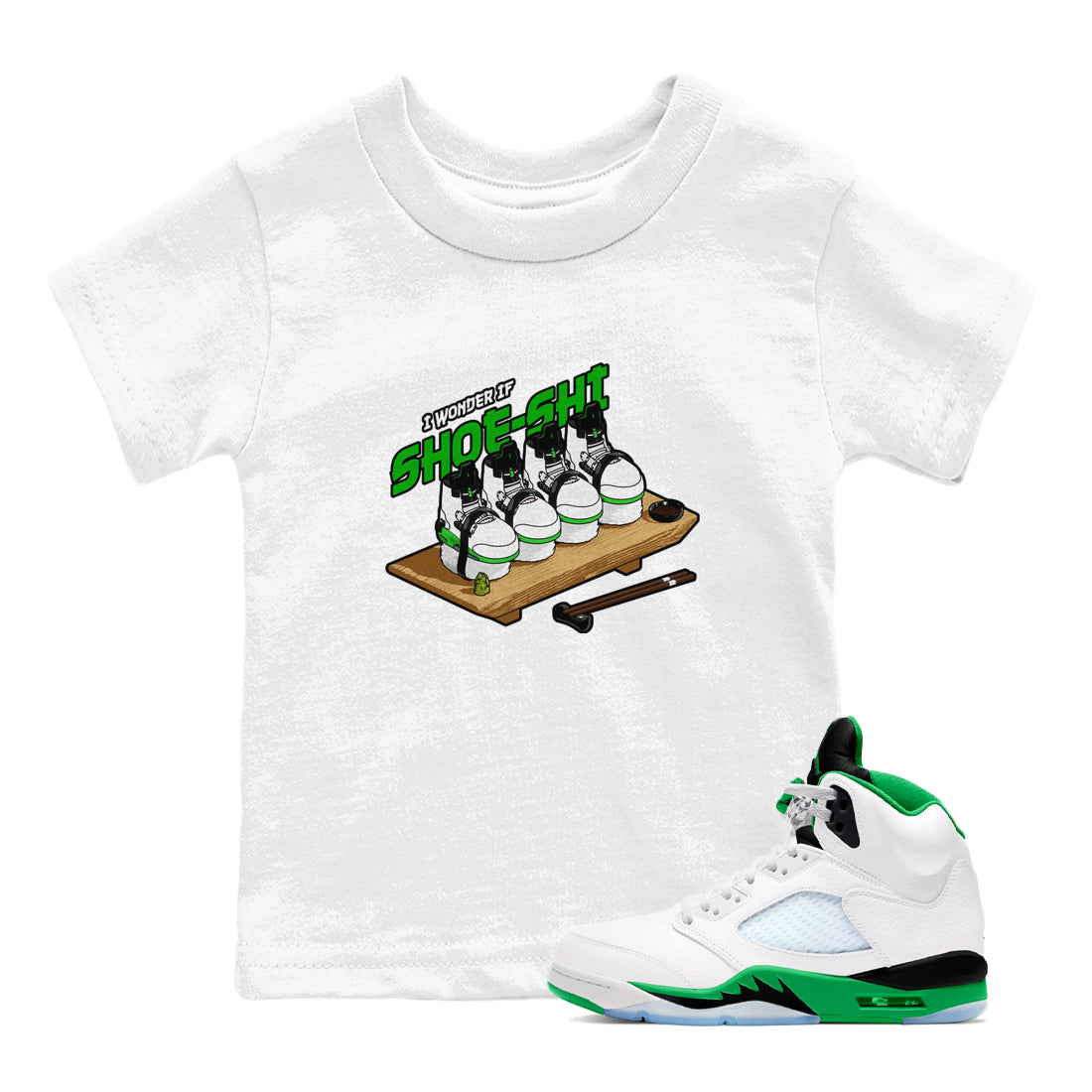 Shoe-Shi snkmatch Tee Kids - Air Jordan 5 Lucky Green