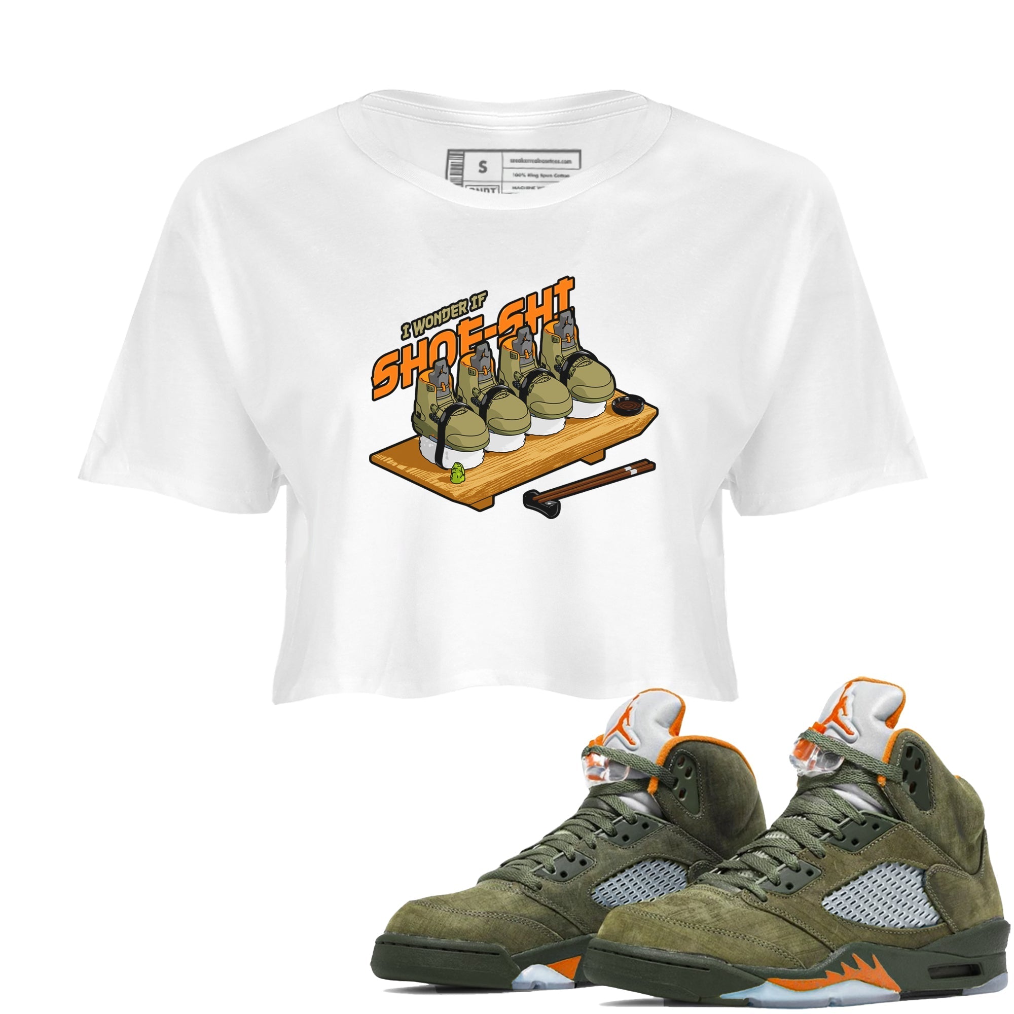 Shoe-Shi snkmatch Women's Top - Air Jordan 5 Olive