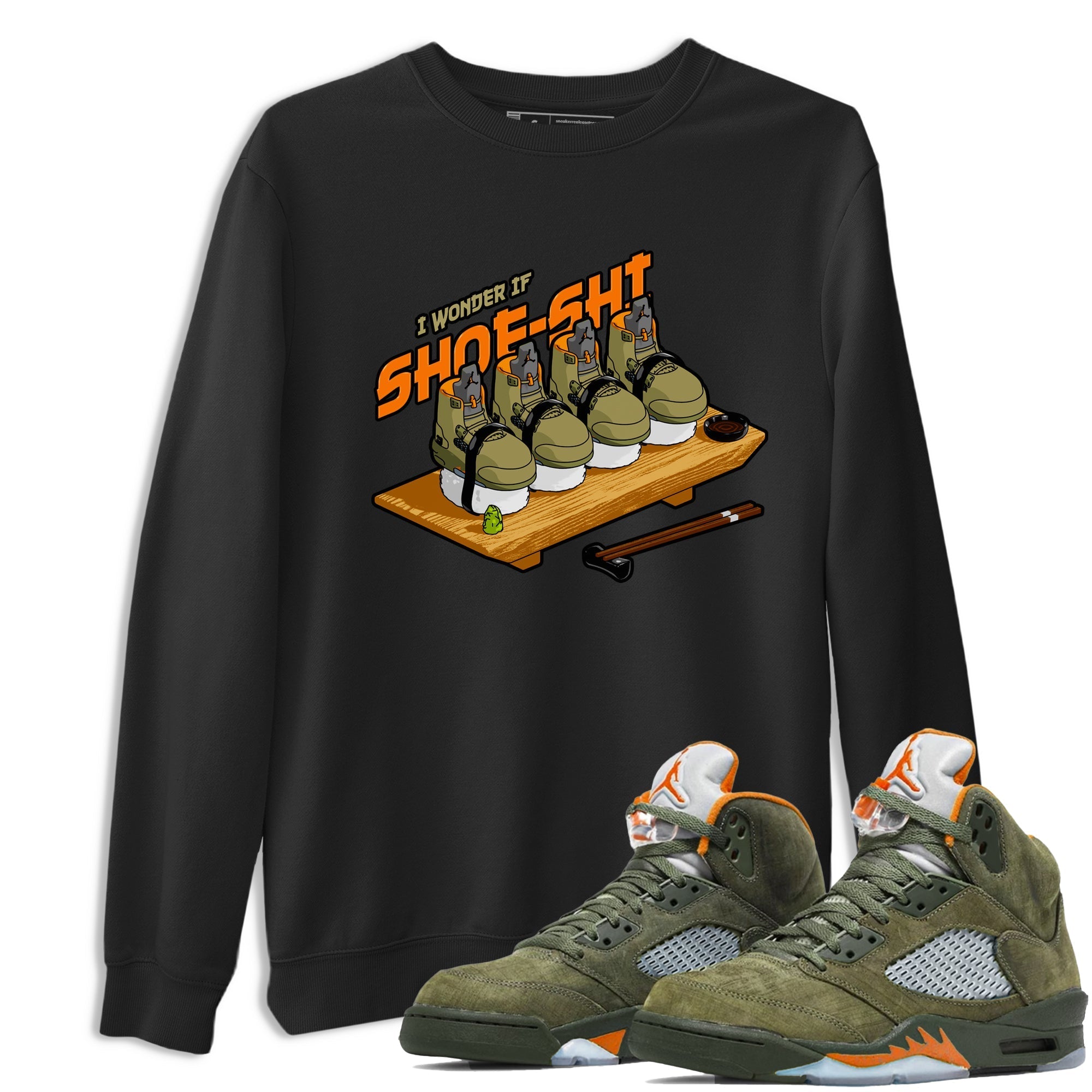Shoe-Shi snkmatch Tees - Air Jordan 5 Olive