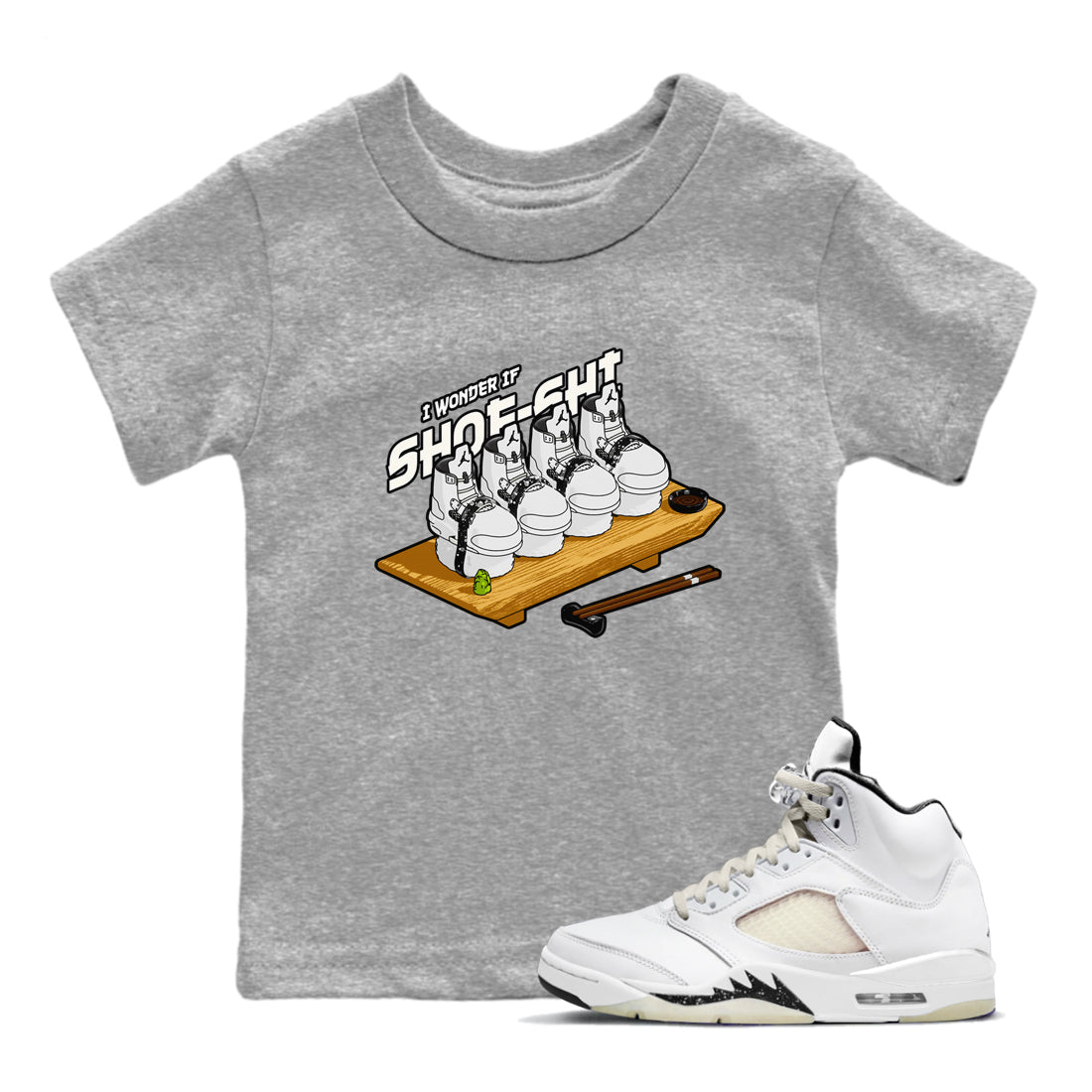 Shoe-Shi snkmatch Tees Kids - Air Jordan 5 Sail