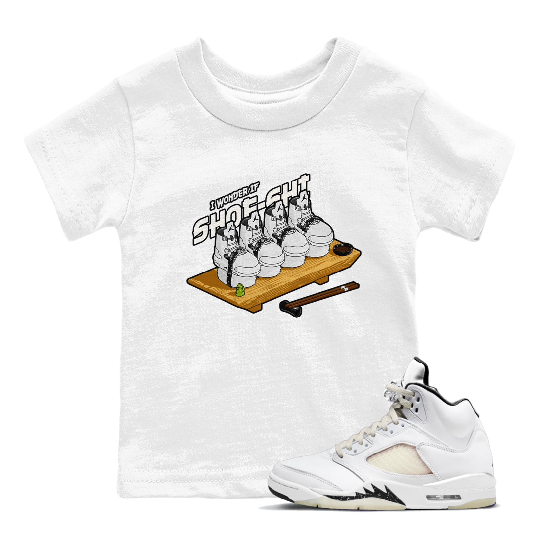 Shoe-Shi snkmatch Tees Kids - Air Jordan 5 Sail