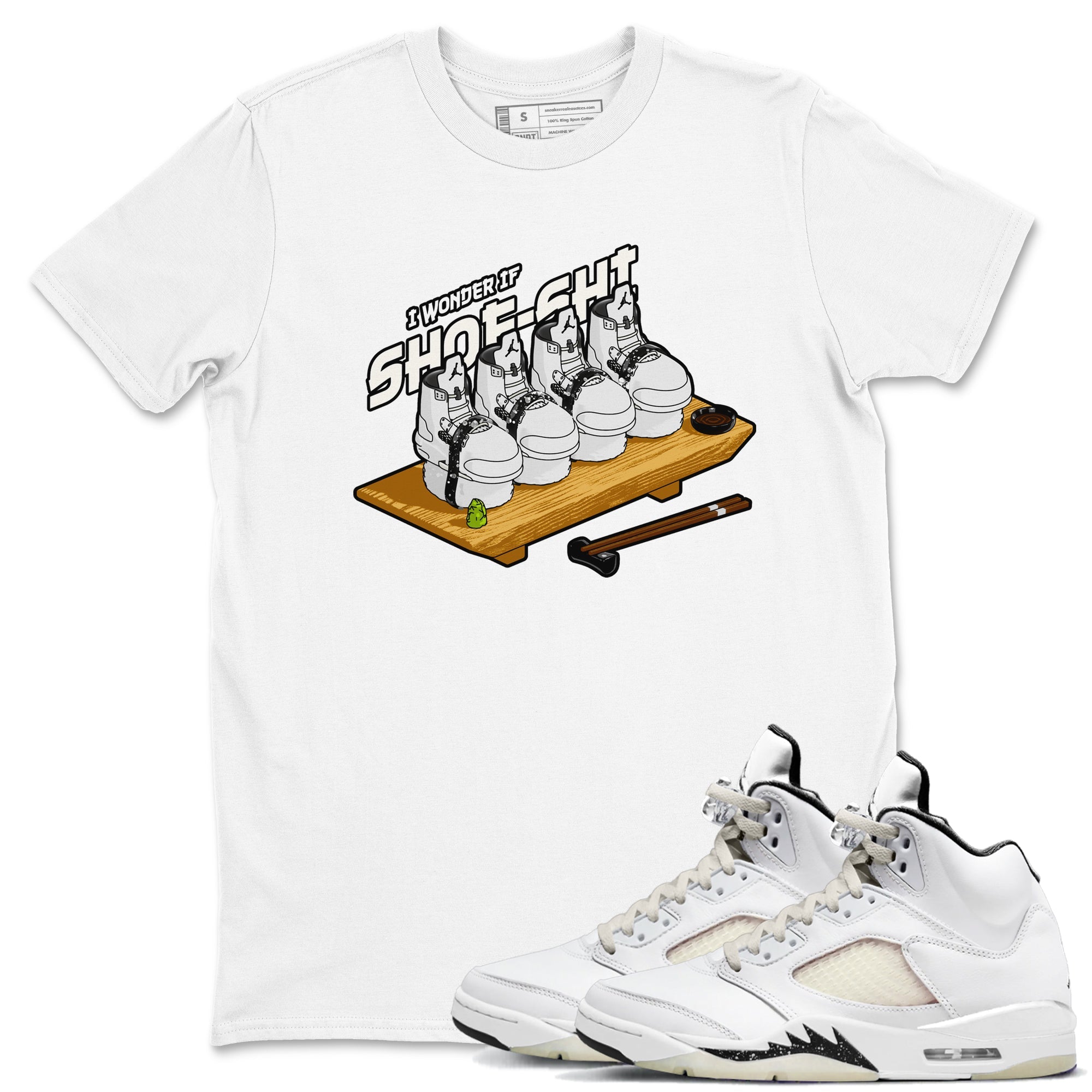 Shoe-Shi snkmatch Tees - Air Jordan 5 Sail