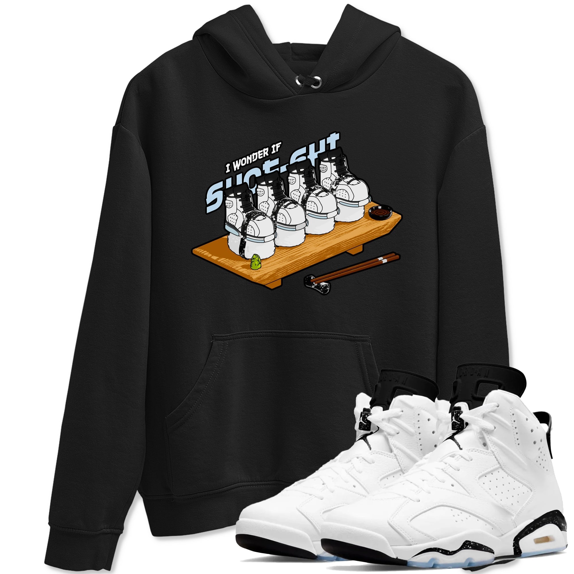 Shoe-Shi snkmatch Tees - Air Jordan 6 White Black