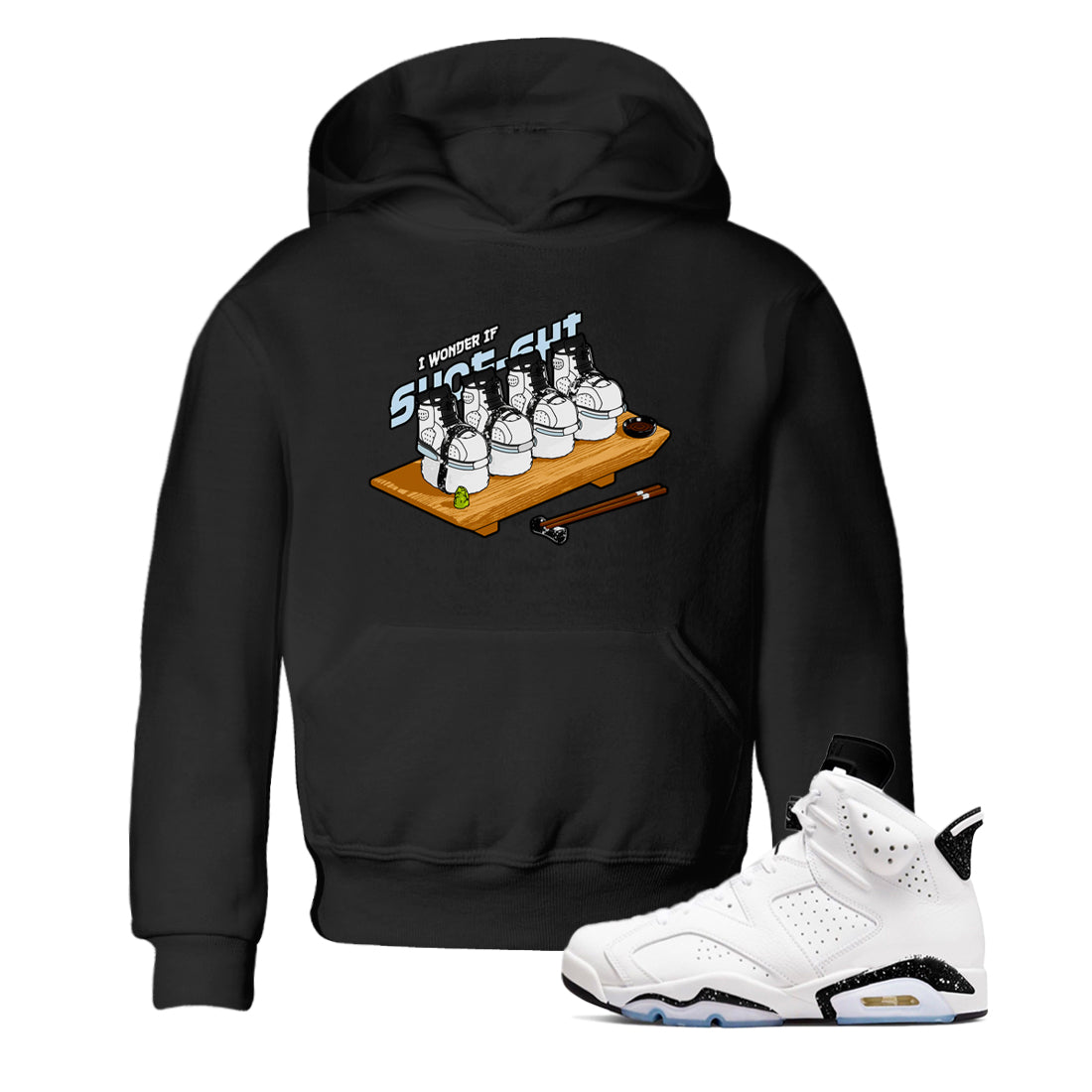 Shoe-Shi snkmatch Tees Kids - Air Jordan 6 White Black