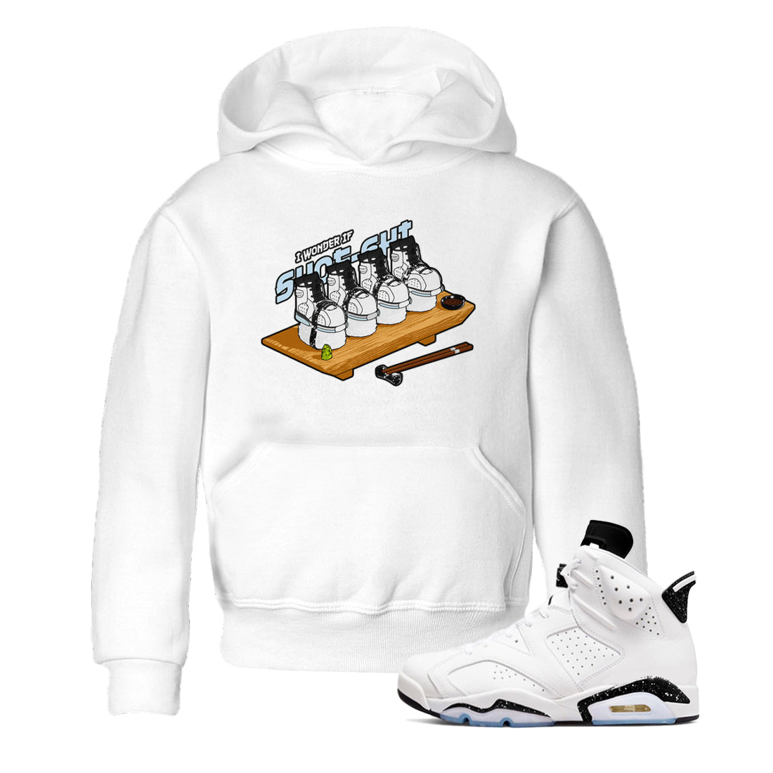 Shoe-Shi snkmatch Tees Kids - Air Jordan 6 White Black