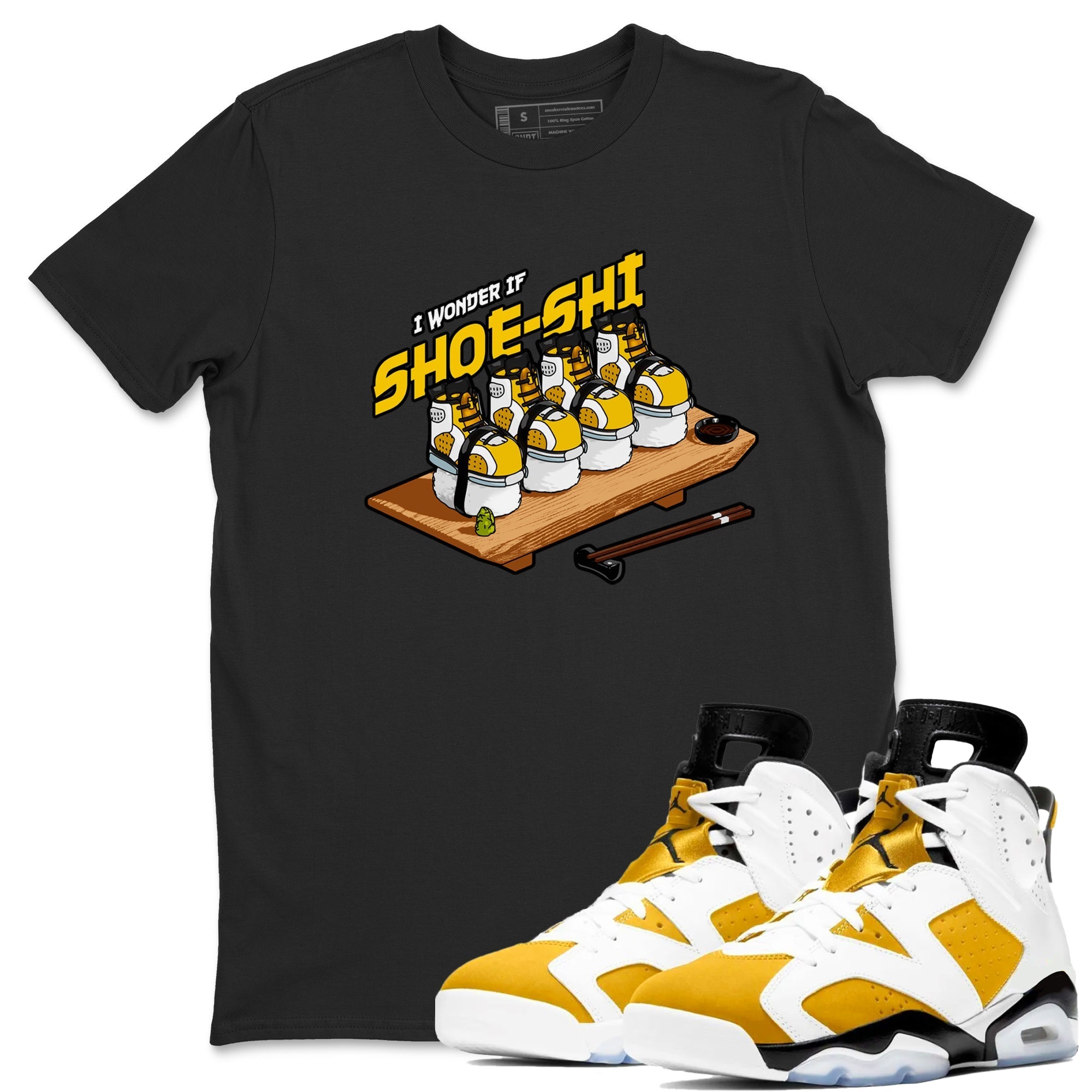 Shoe-Shi snkmatch Tee - Air Jordan 6 Yellow Ochre