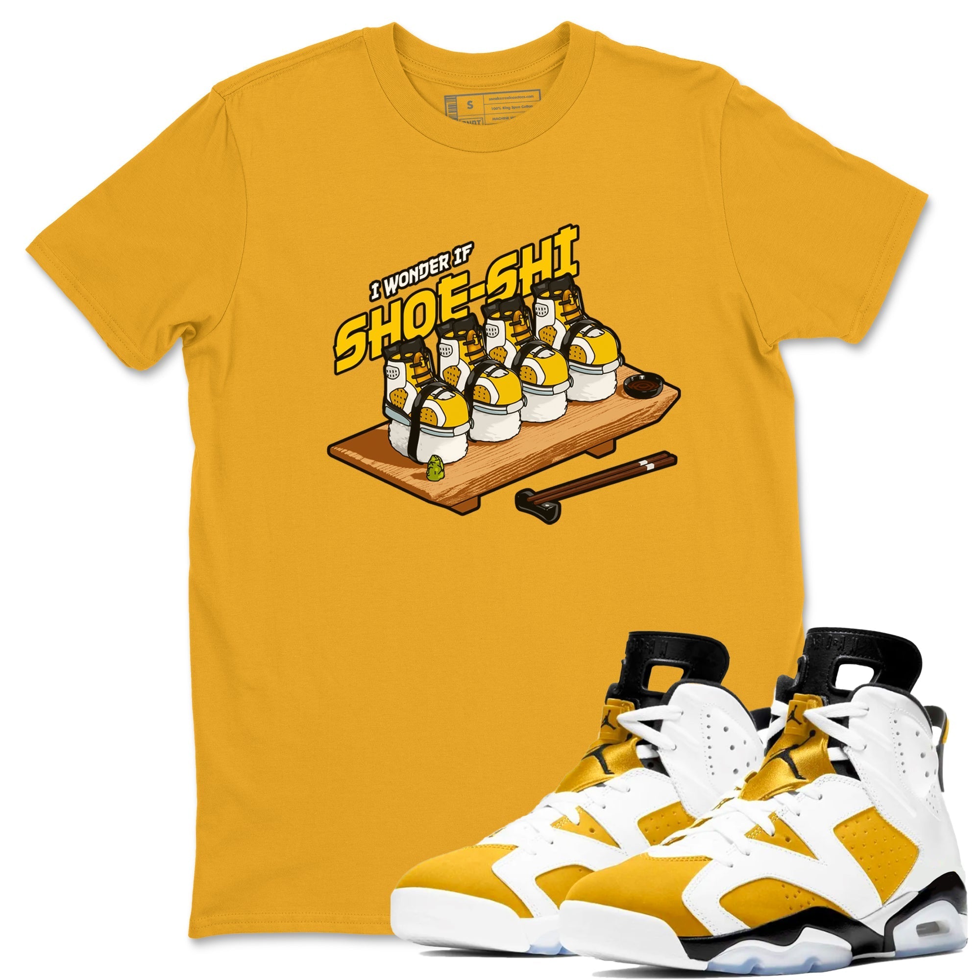 Shoe-Shi snkmatch Tee - Air Jordan 6 Yellow Ochre