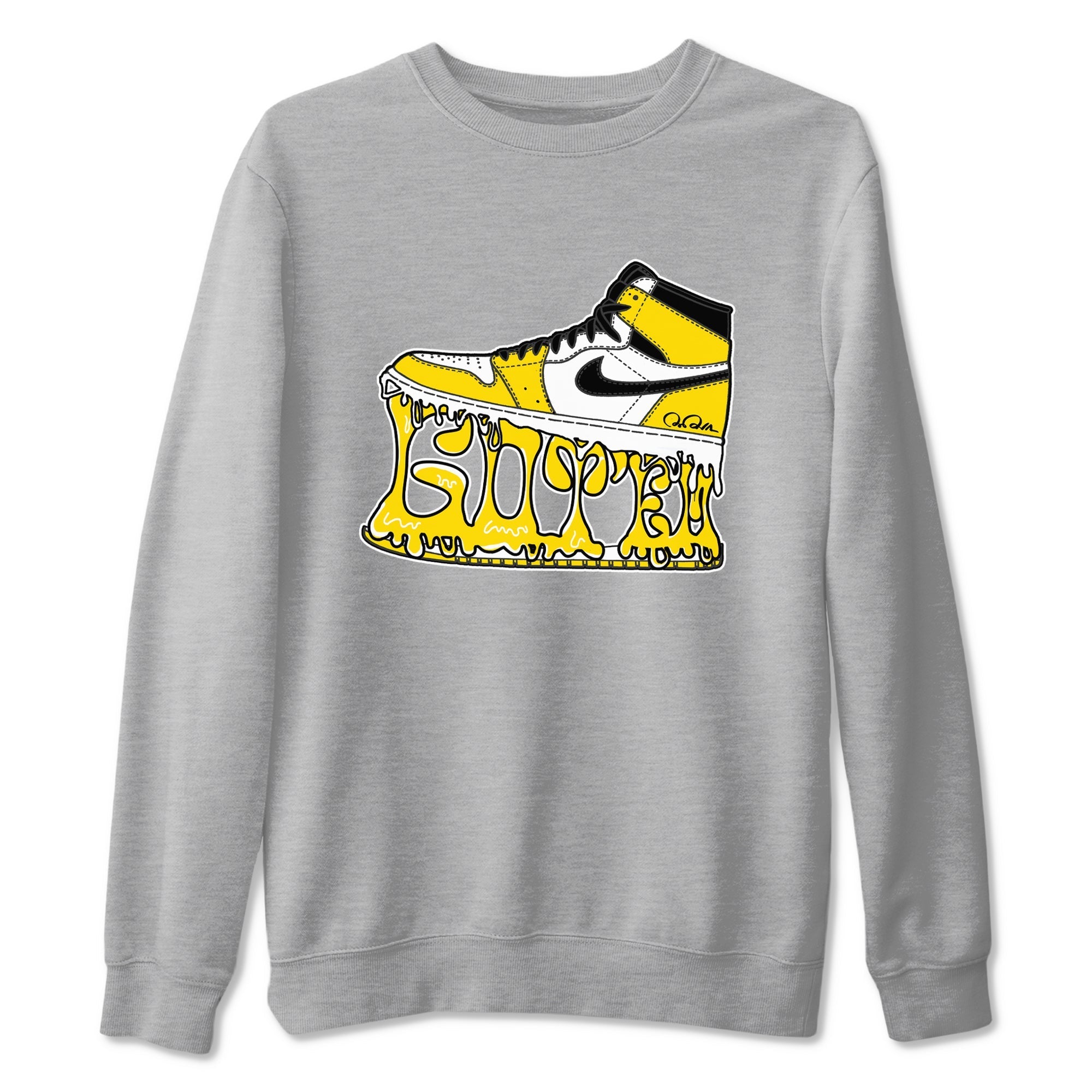 Shoe Stuck snkmatch Tees - Air Jordan 1 Yellow Ochre