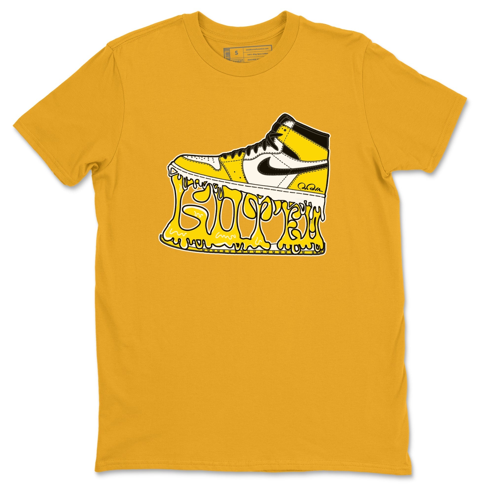 Shoe Stuck snkmatch Tees - Air Jordan 1 Yellow Ochre