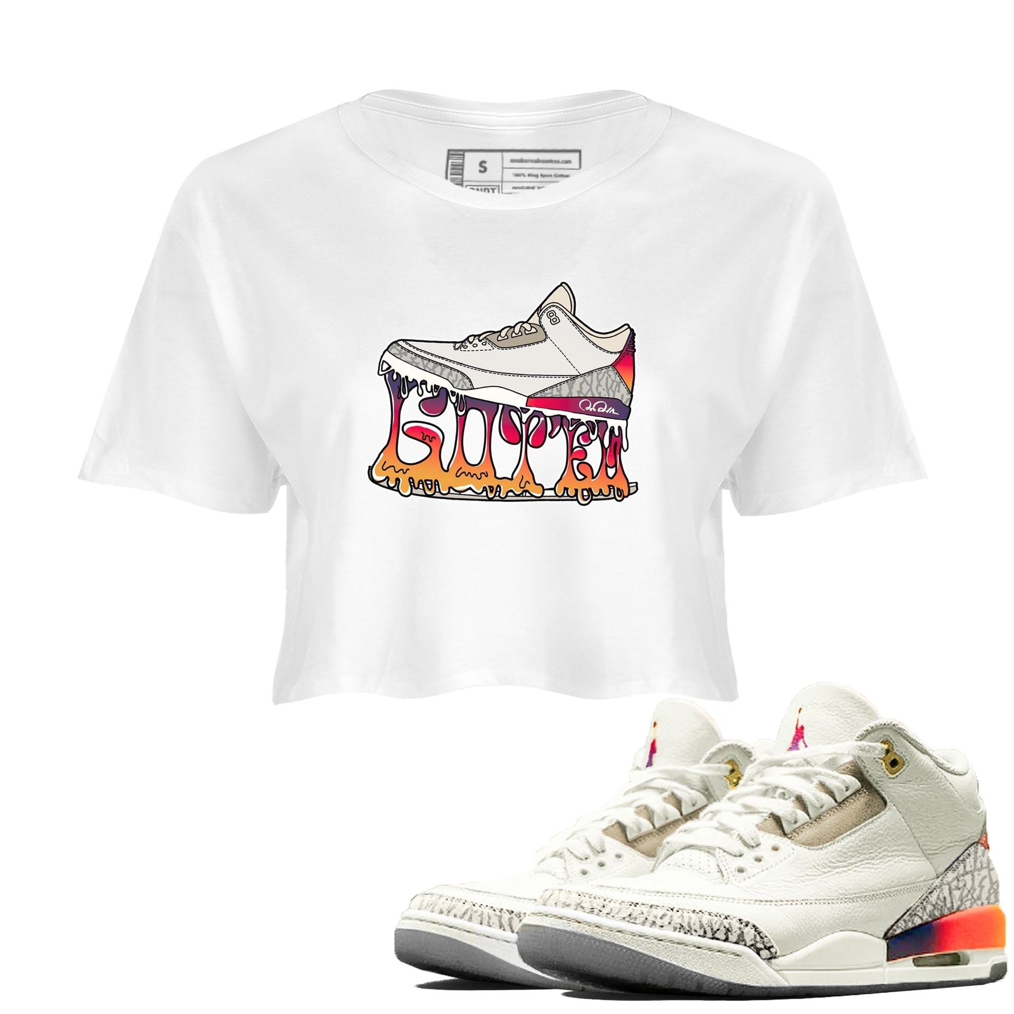 Shoe Stuck snkmatch Women's Top - Air Jordan 3 J Balvin
