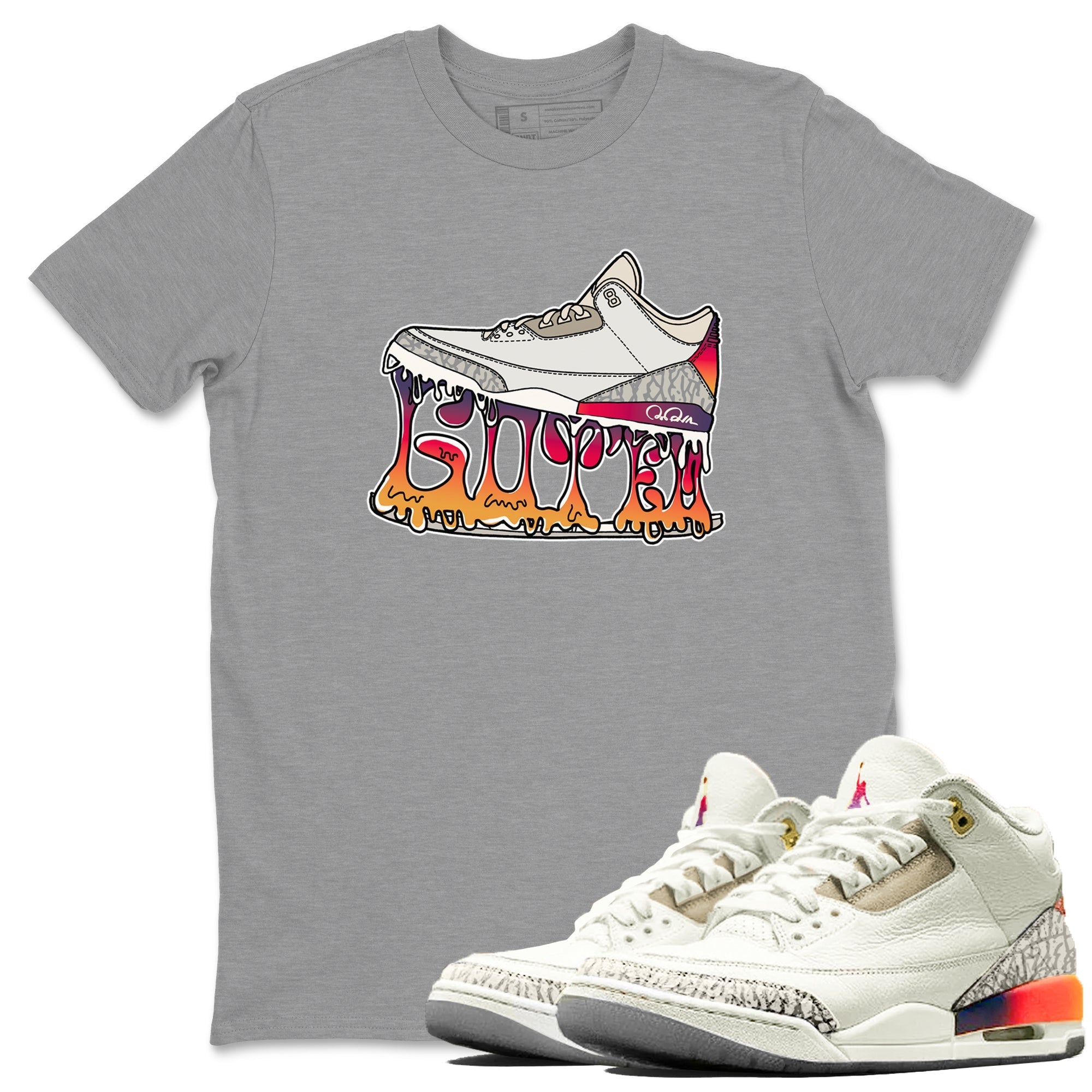 Shoe Stuck snkmatch Tee - Air Jordan 3 J Balvin