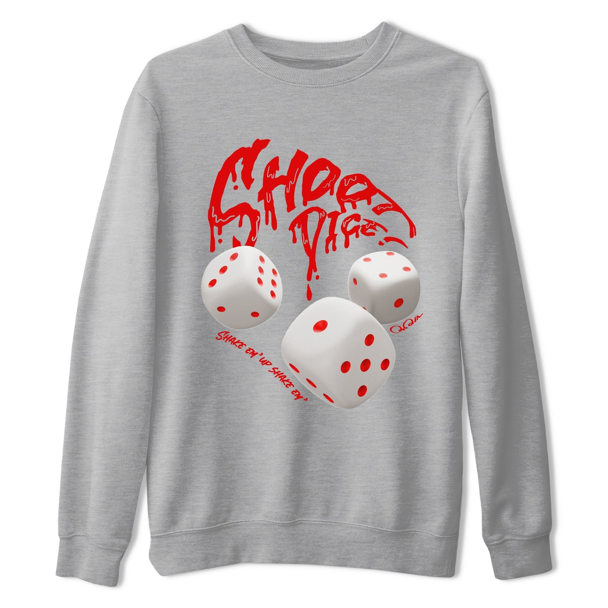 Shoot Dice snkmatch Tee - Air Jordan 1 University Red