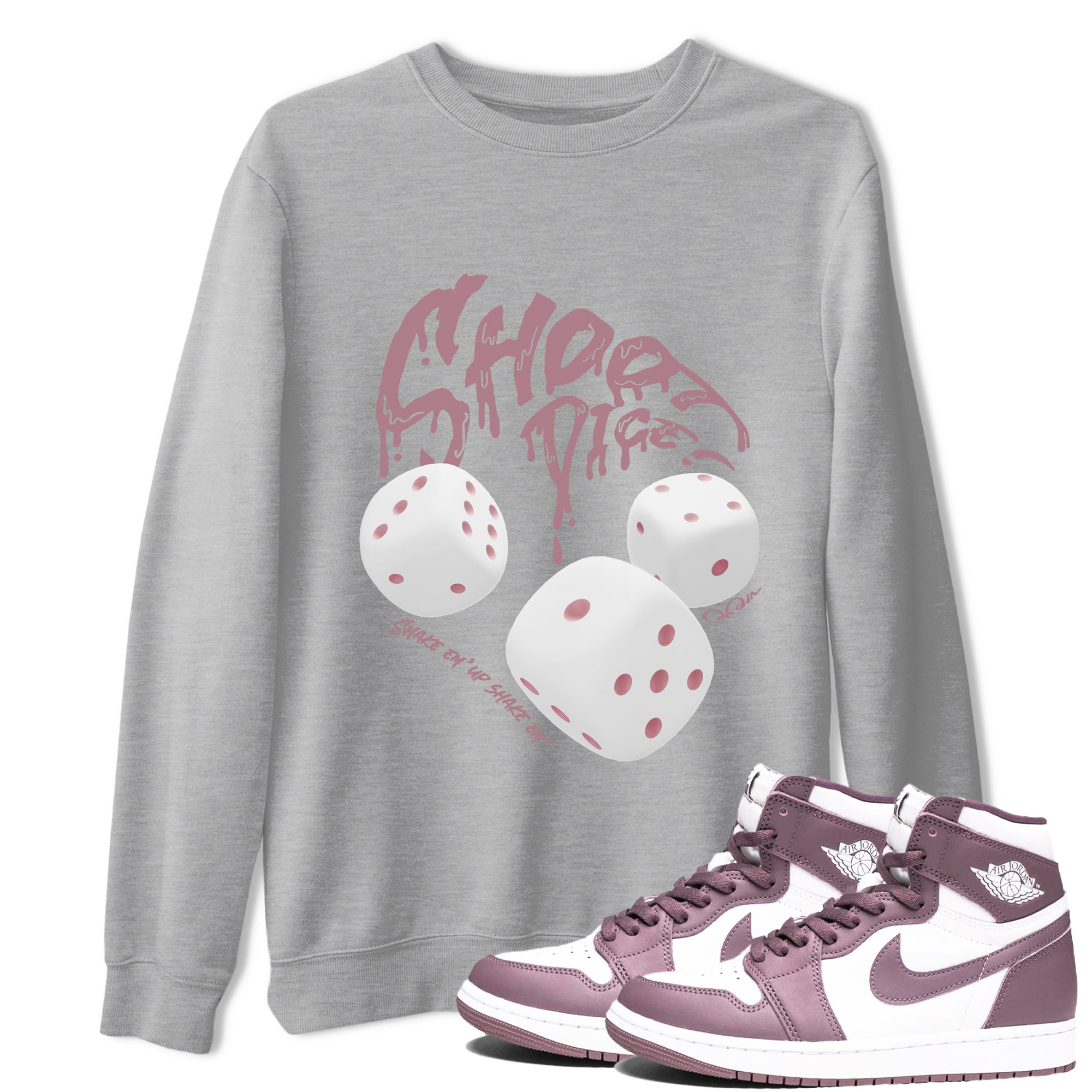 Shoot Dice snkmatch Tee - Air Jordan 1 Mauve