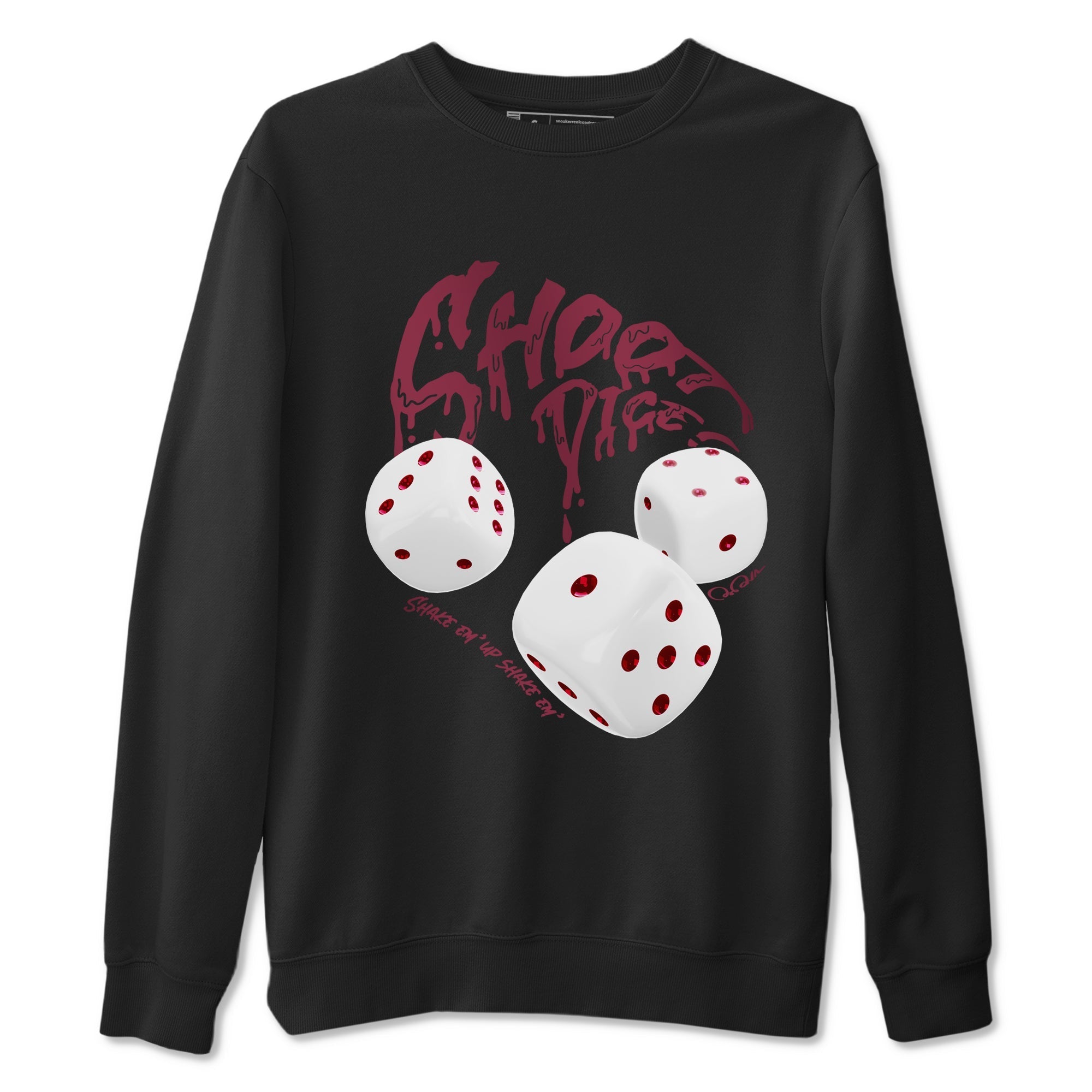 Shoot Dice snkmatch Tees - Air Jordan 1 Metallic Burgundy