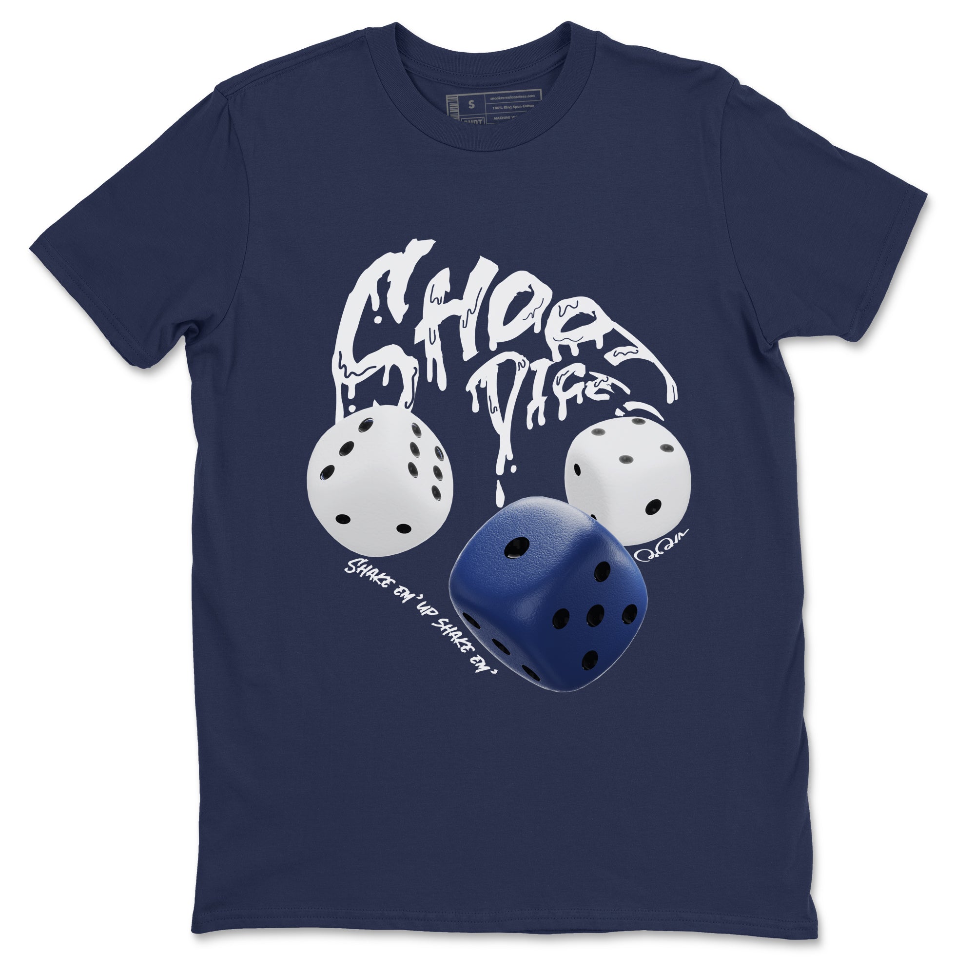 Shoot Dice snkmatch Tees - Air Jordan 1 Midnight Navy
