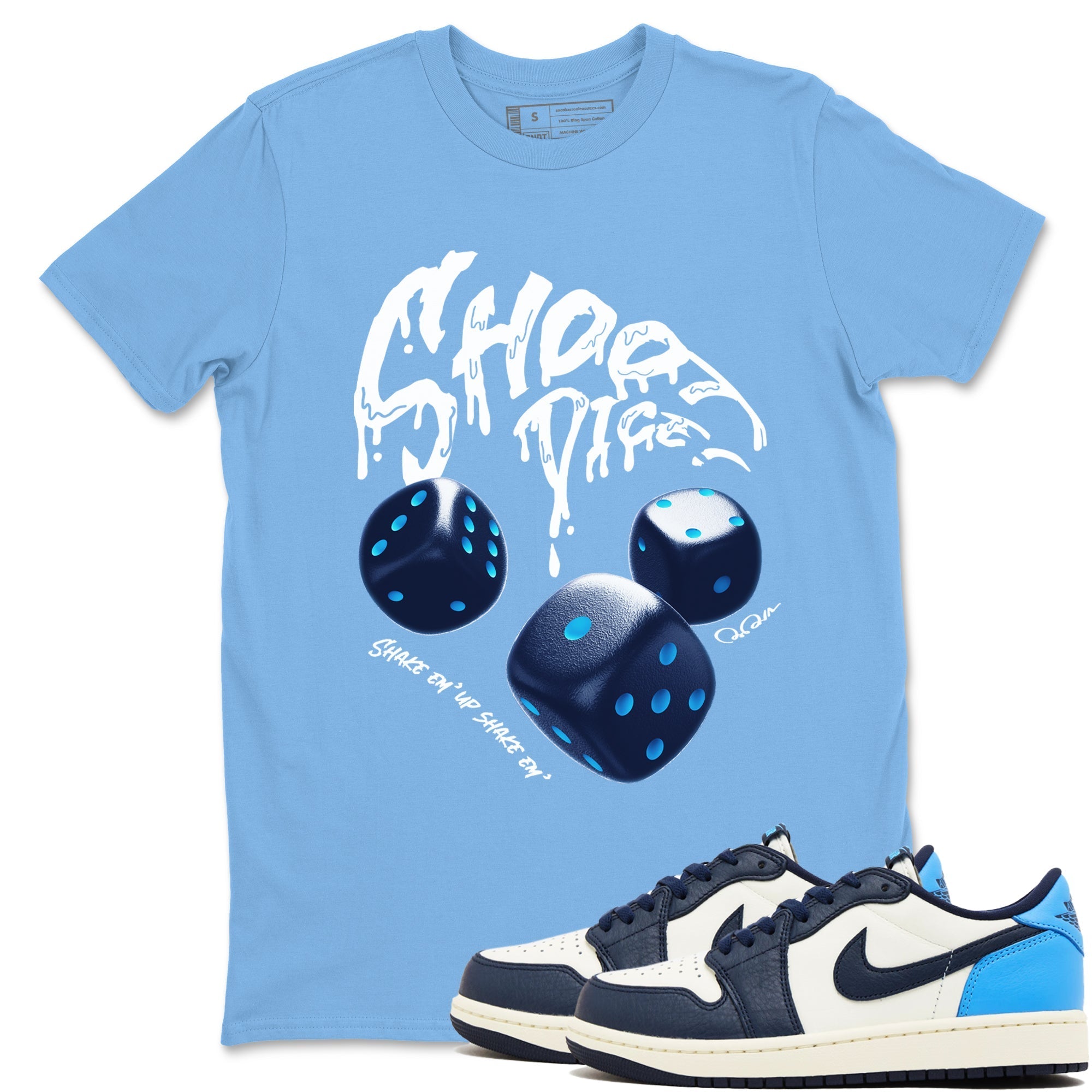 Shoot Dice snkmatch Tees - Air Jordan 1 Obsidian