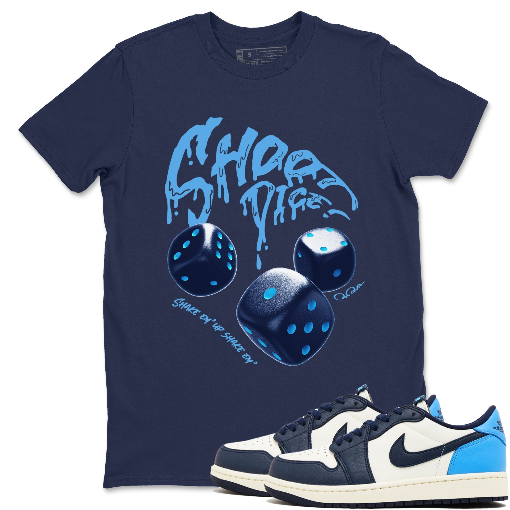 Shoot Dice snkmatch Tees - Air Jordan 1 Obsidian