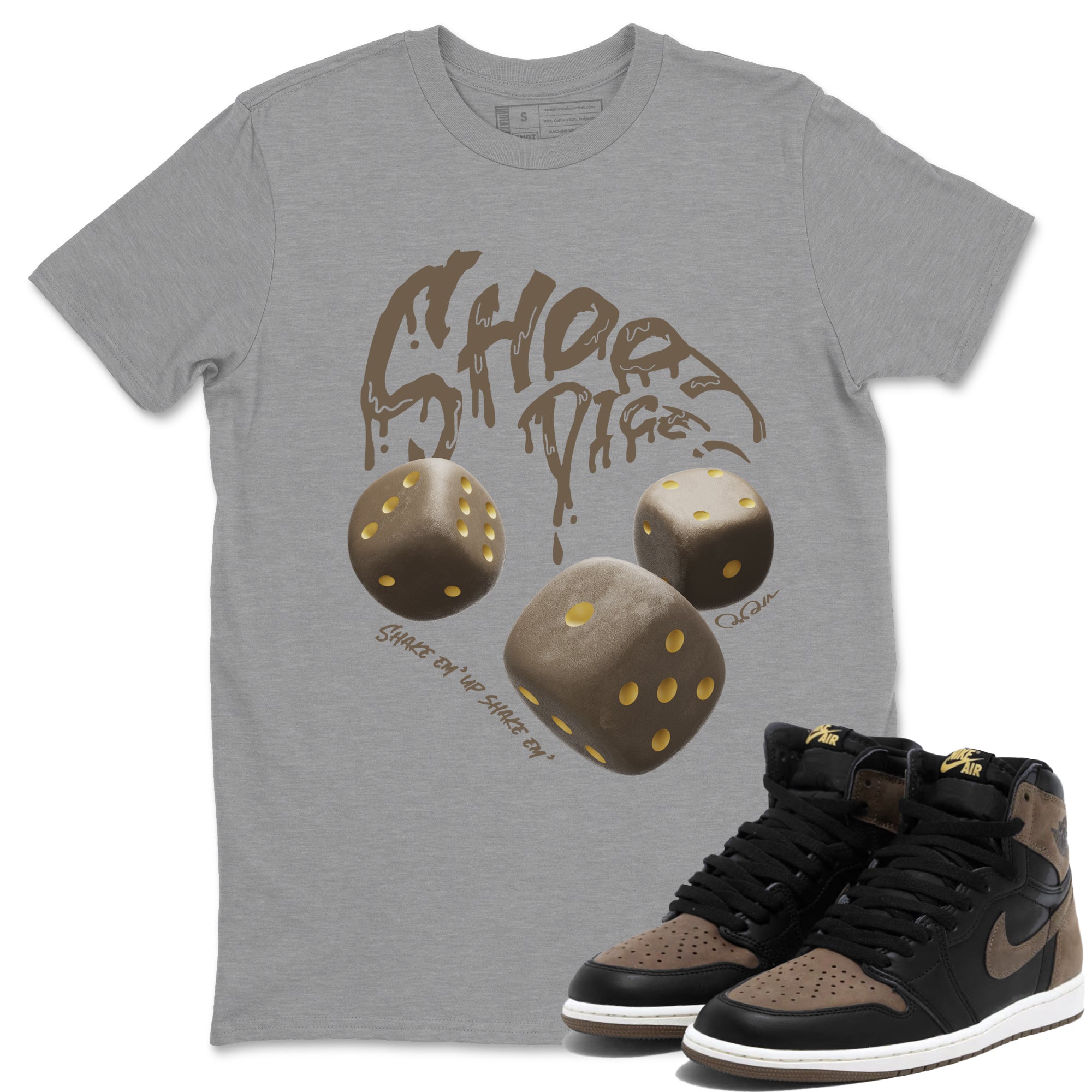 Shoot Dice snkmatch Tee - Air Jordan 1 Palomino