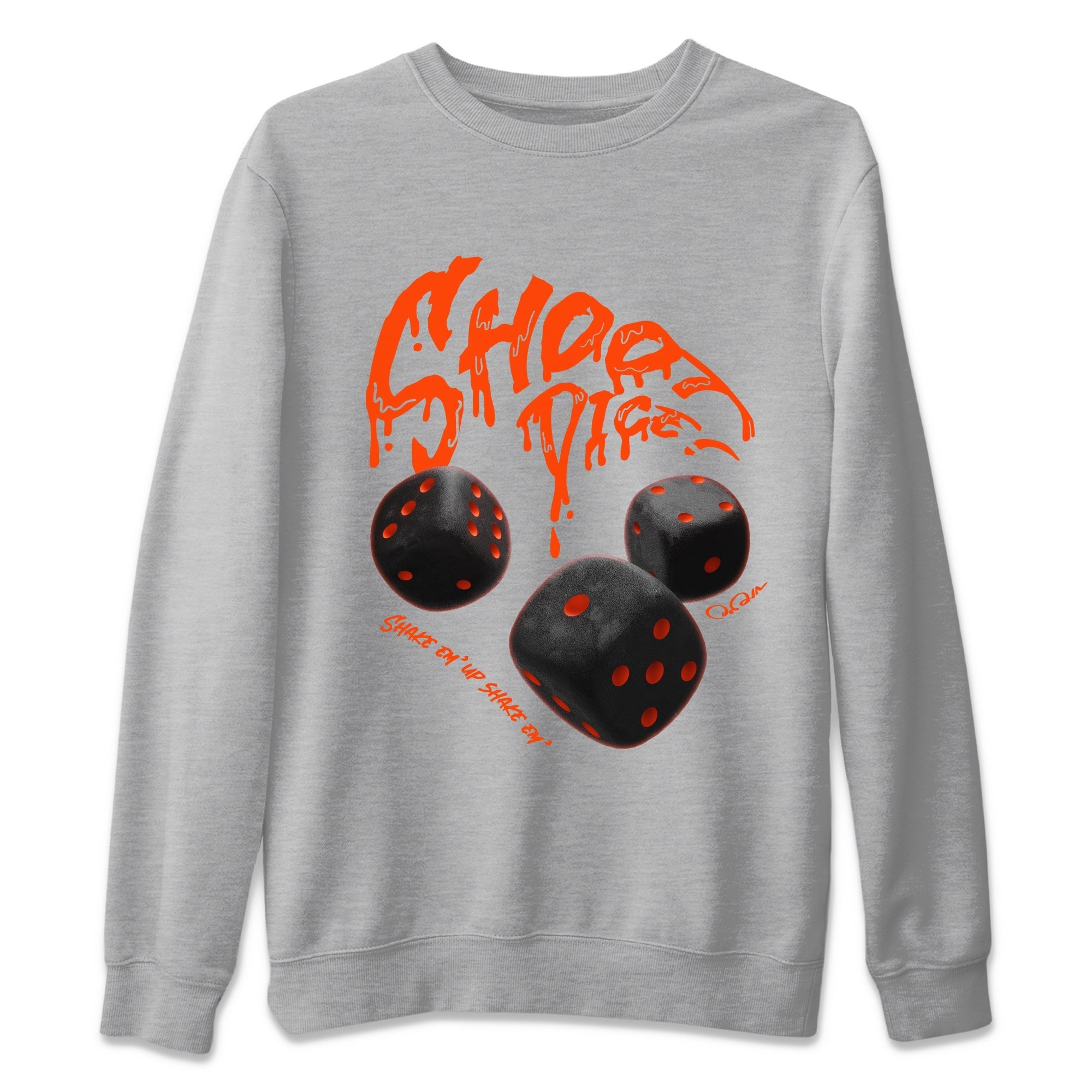 Shoot Dice Unisex Tops - Air Jordan 12 Brilliant Orange