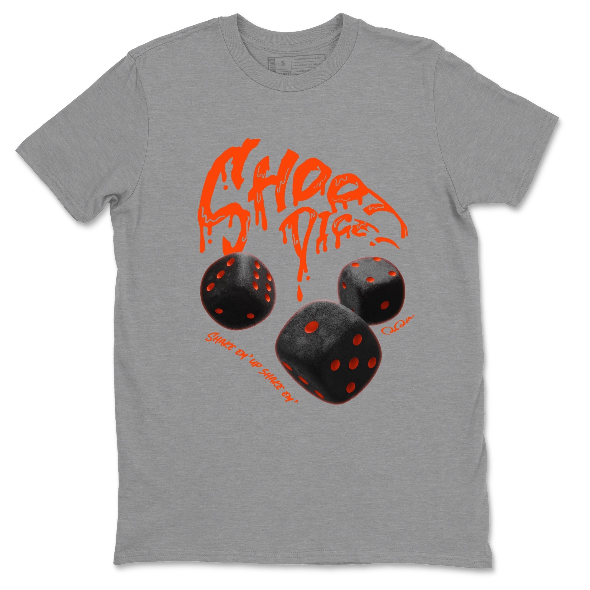Shoot Dice Unisex Tops - Air Jordan 12 Brilliant Orange