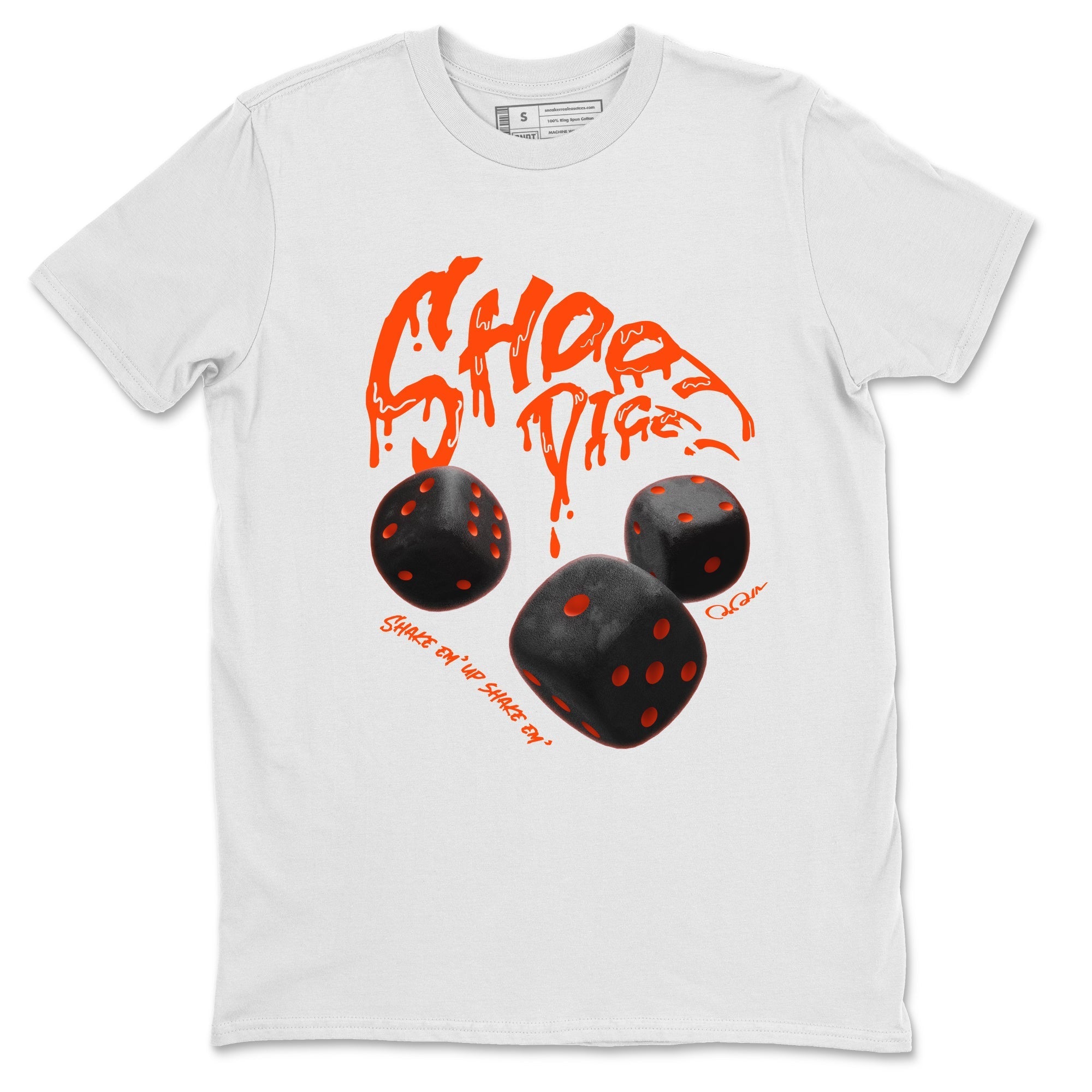 Shoot Dice Unisex Tops - Air Jordan 12 Brilliant Orange