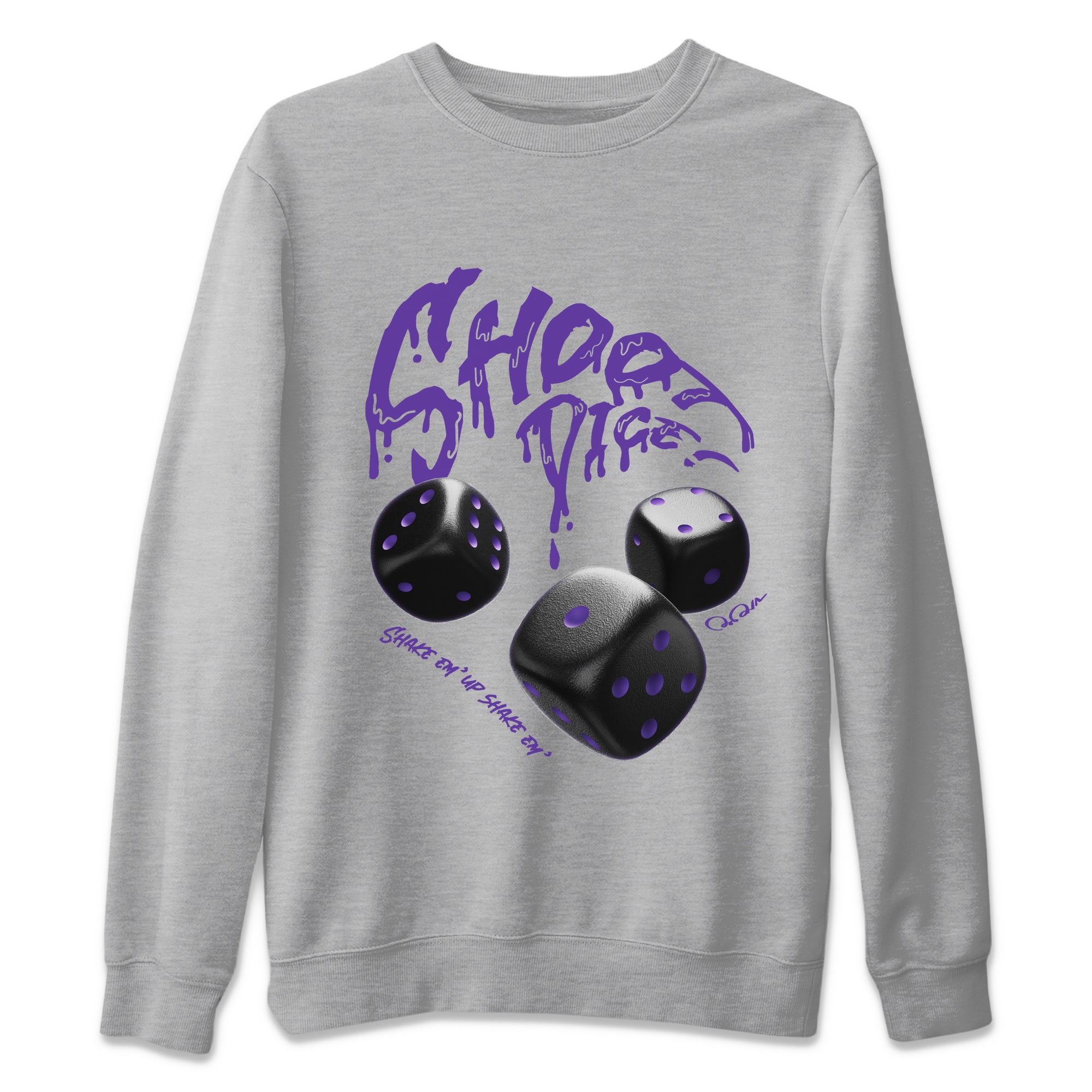 Shoot Dice Unisex Tops - Air Jordan 12 Field Purple