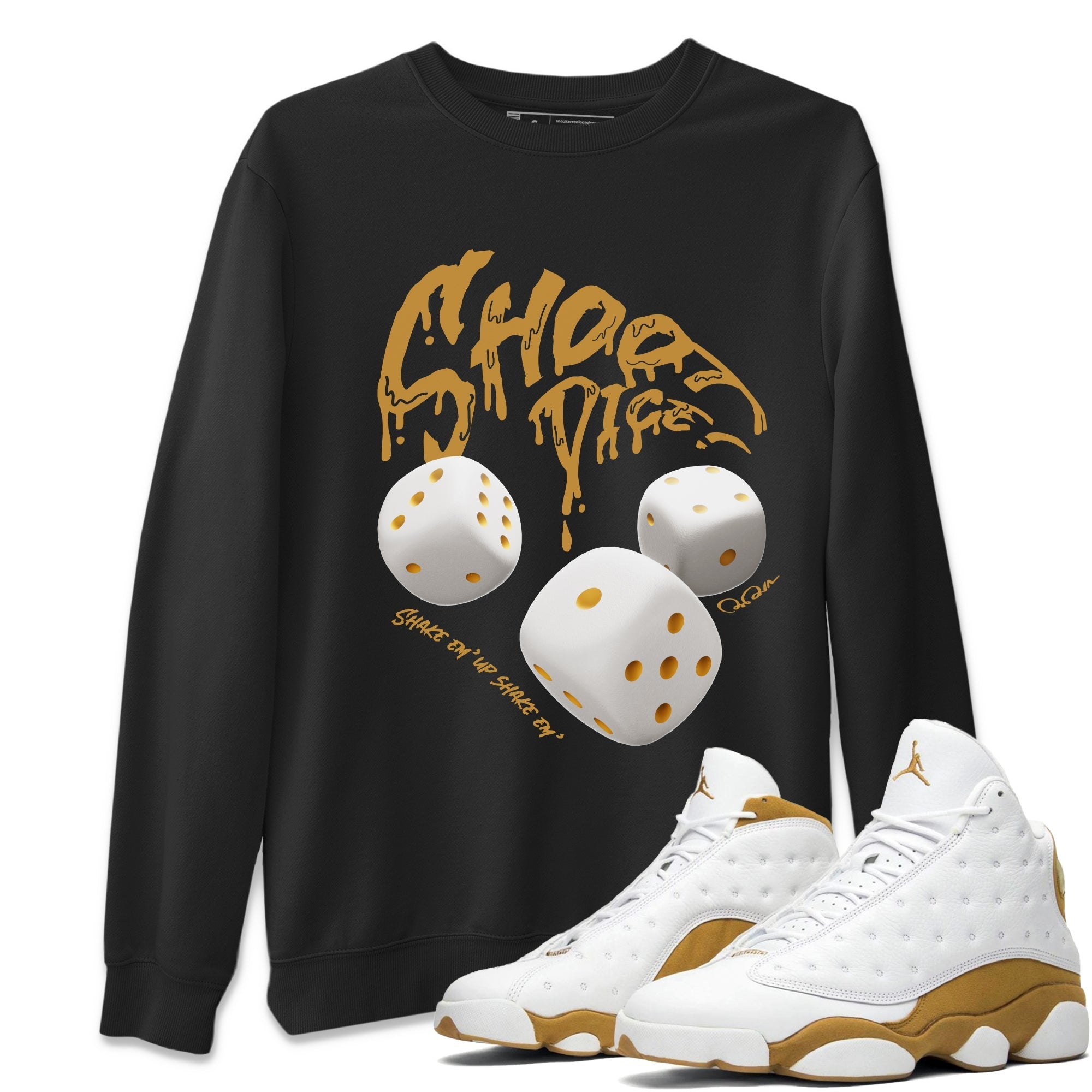Shoot Dice Unisex Tops - Air Jordan 13 Wheat