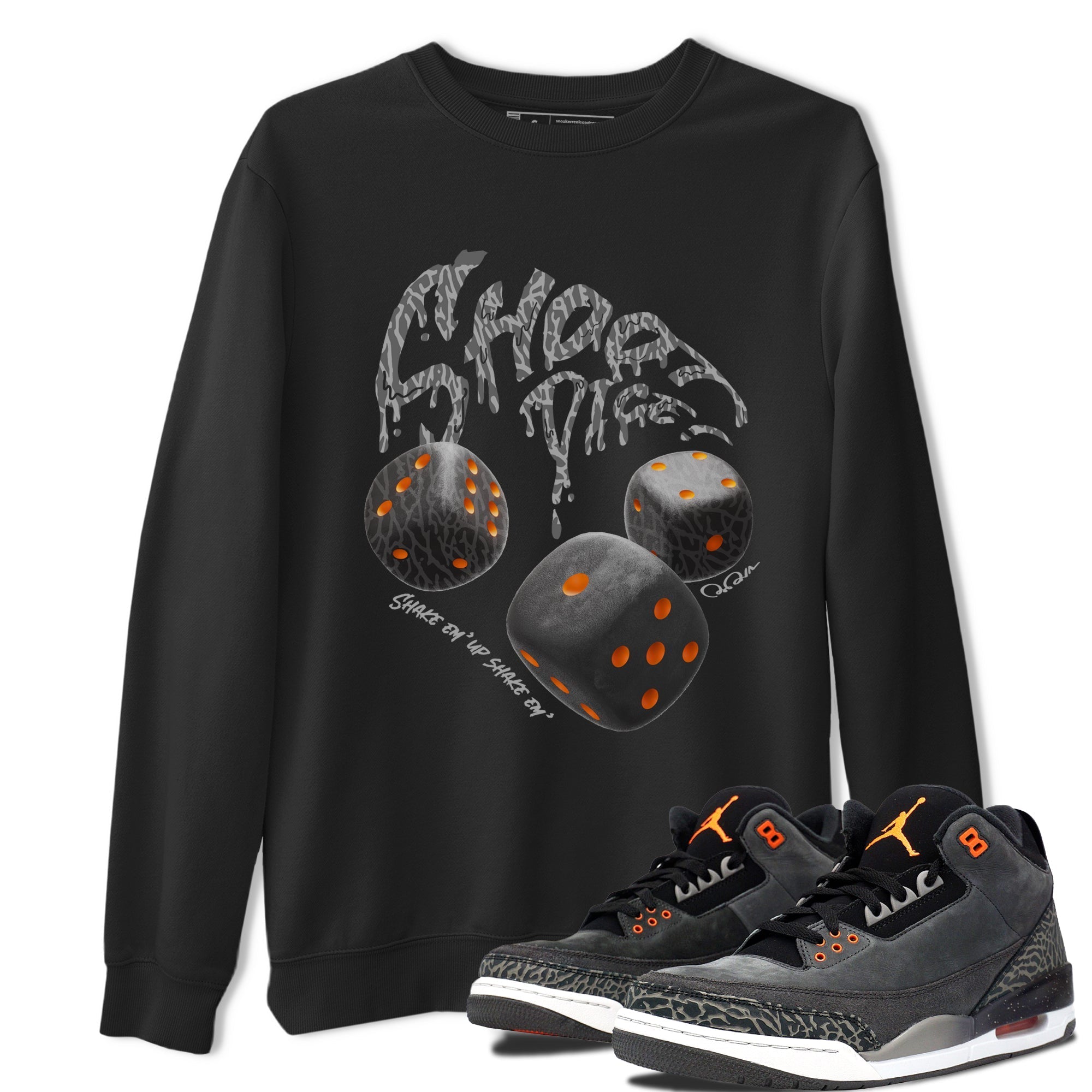 Shoot Dice snkmatch Tee - Air Jordan 3 Fear