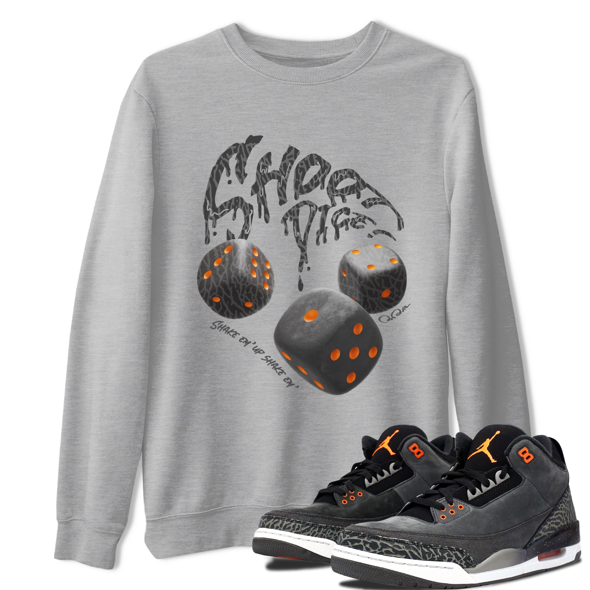 Shoot Dice snkmatch Tee - Air Jordan 3 Fear