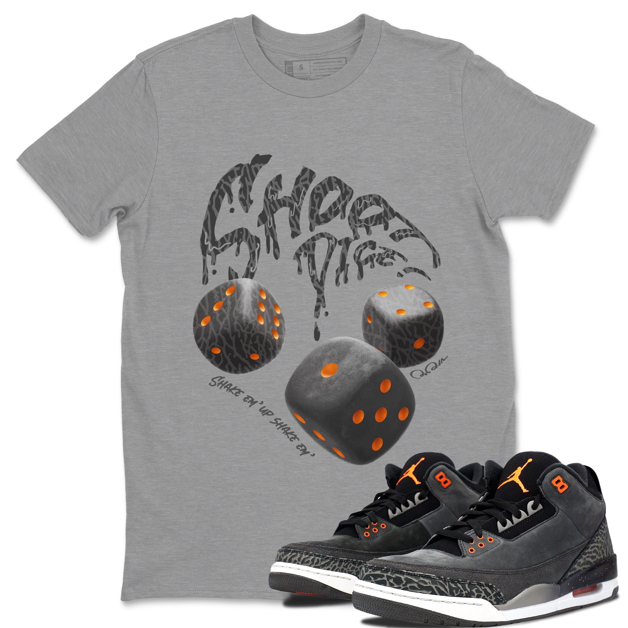 Shoot Dice snkmatch Tee - Air Jordan 3 Fear
