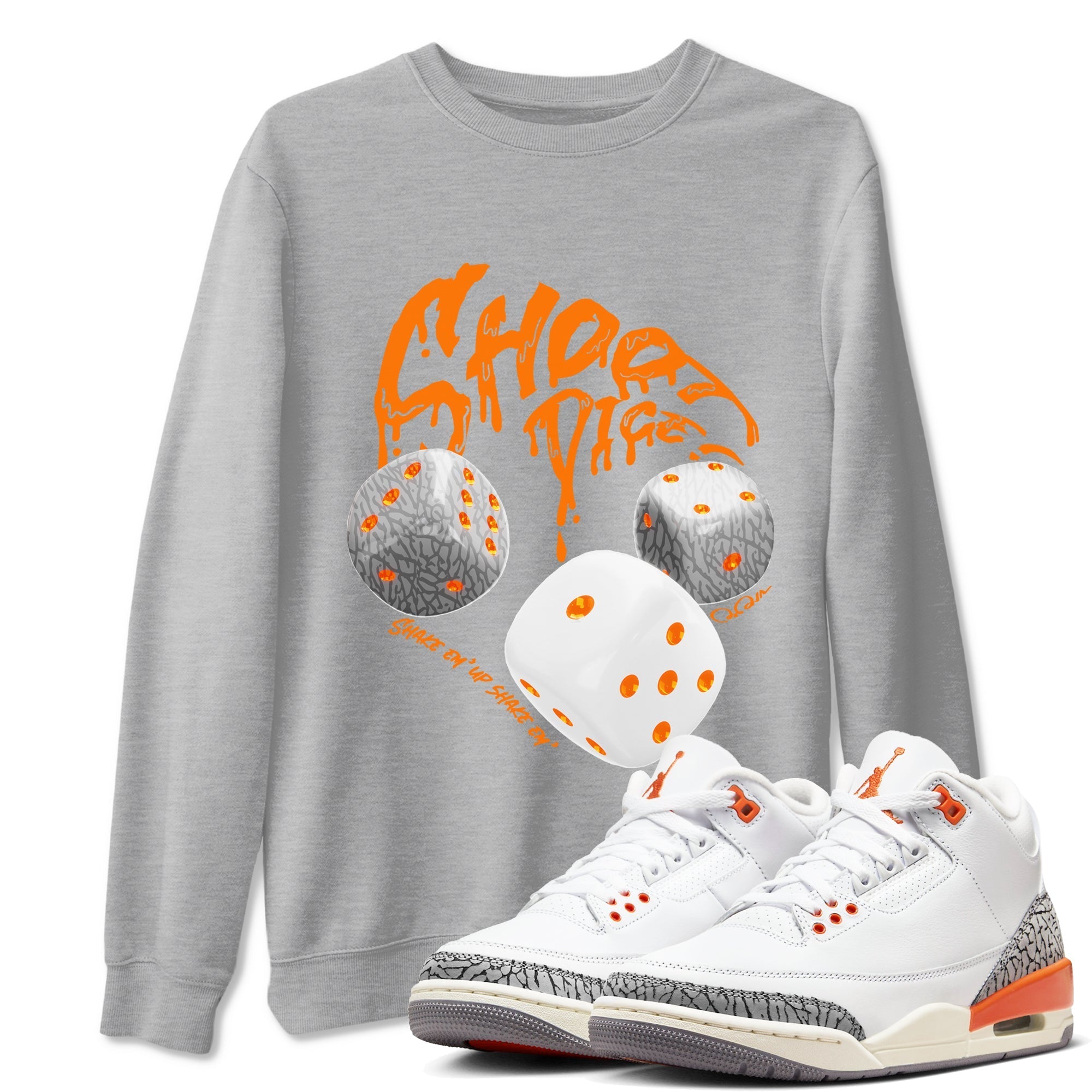 Shoot Dice snkmatch Tees - Air Jordan 3 Georgia Peach