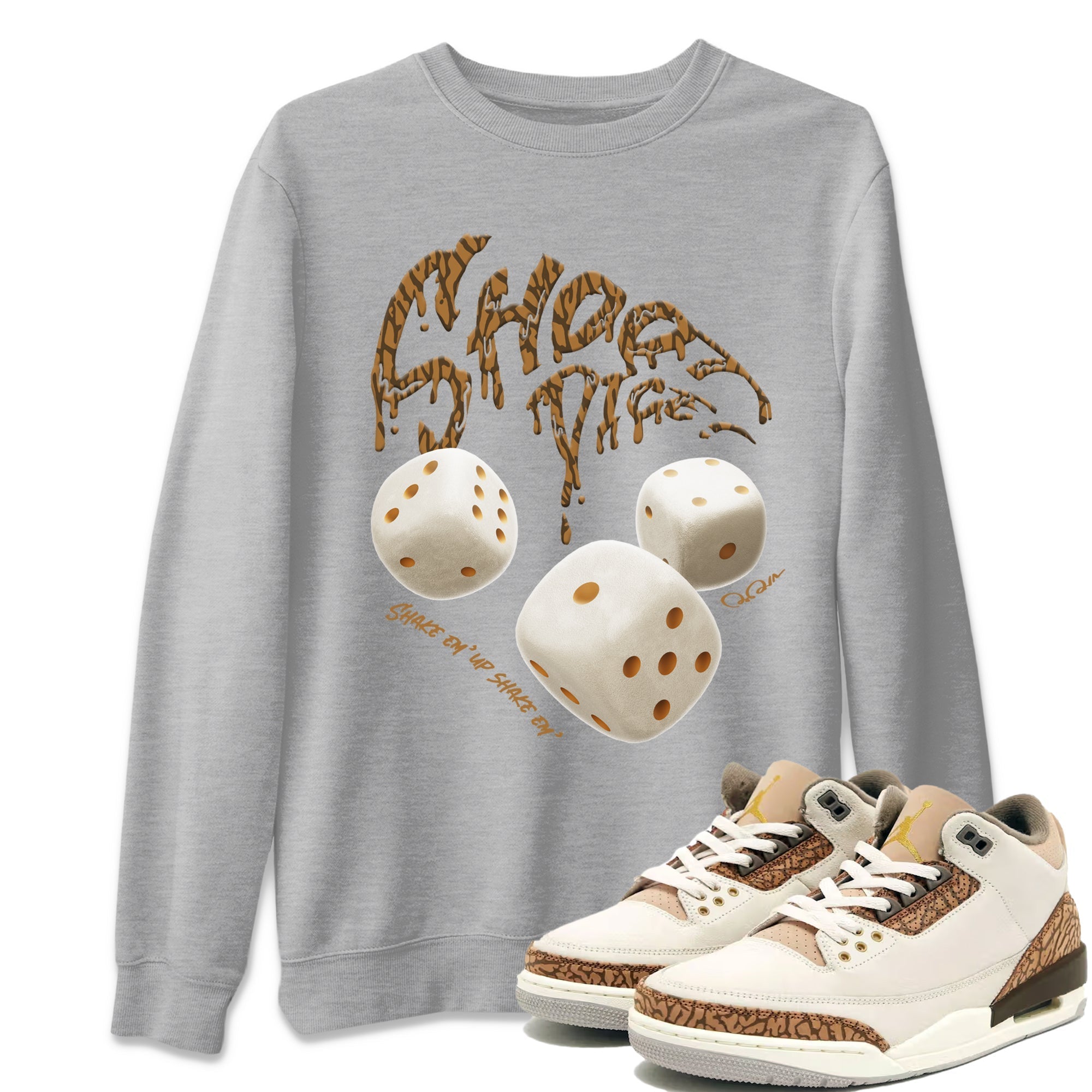 Shoot Dice Unisex Tops - Air Jordan 3 Palomino