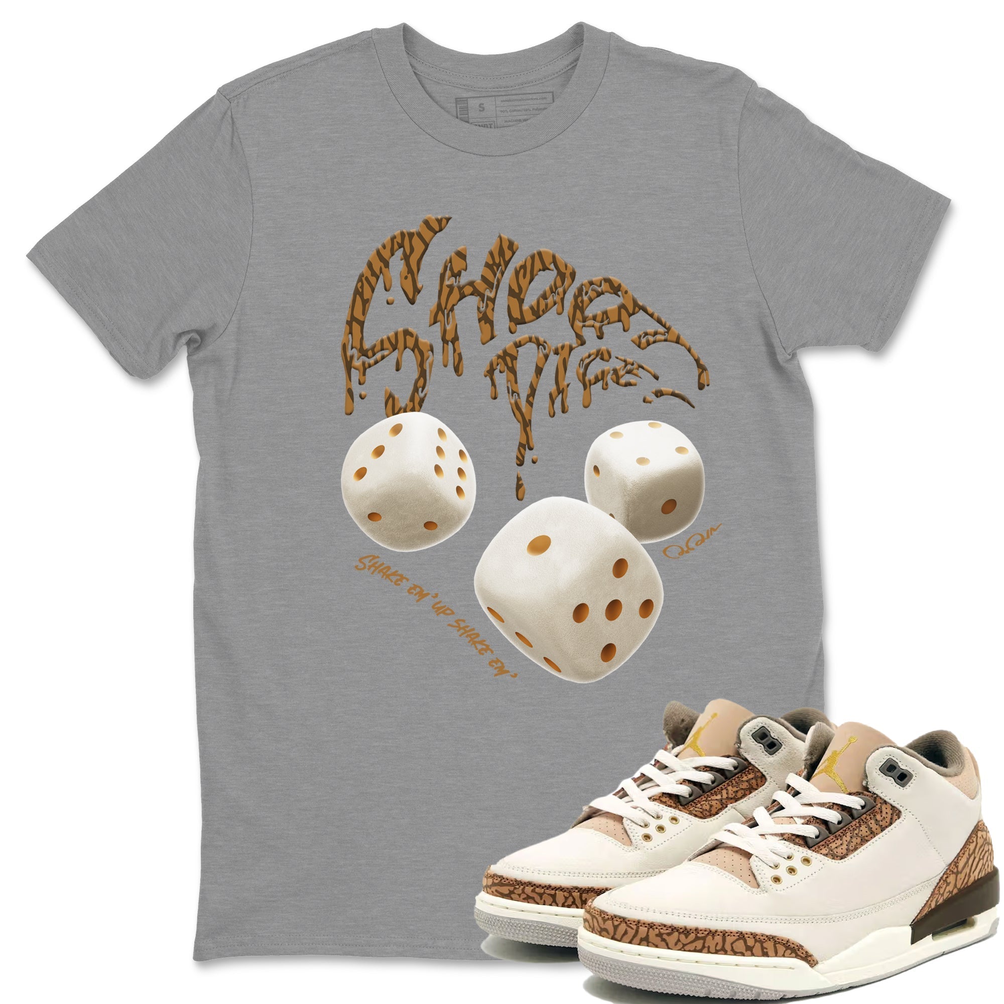 Shoot Dice Unisex Tops - Air Jordan 3 Palomino