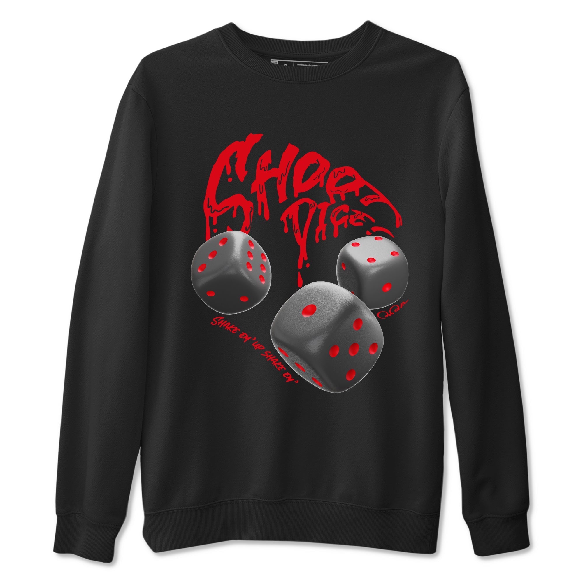 Shoot Dice snkmatch Tees - Air Jordan 4 Bred Reimagined
