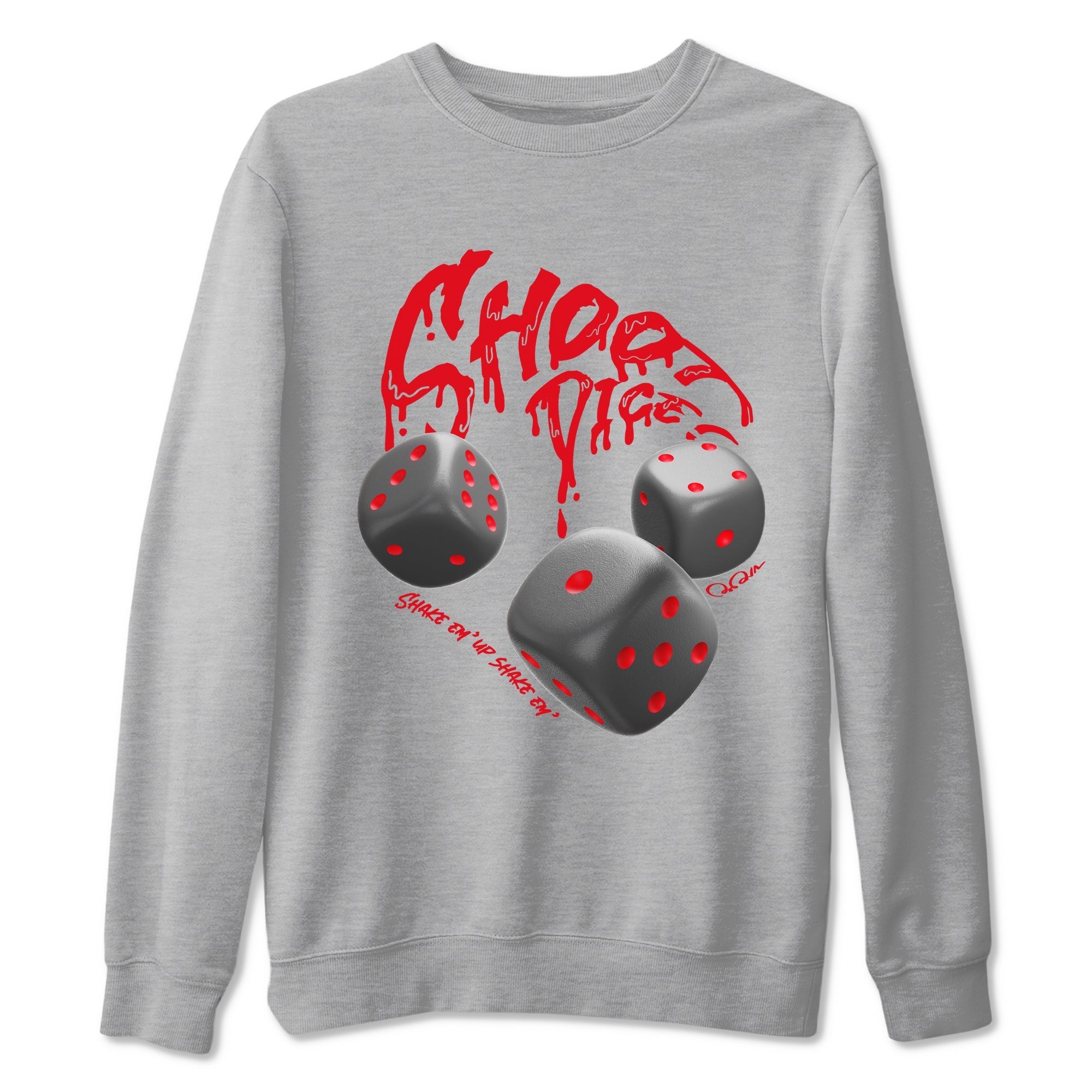 Shoot Dice snkmatch Tees - Air Jordan 4 Bred Reimagined