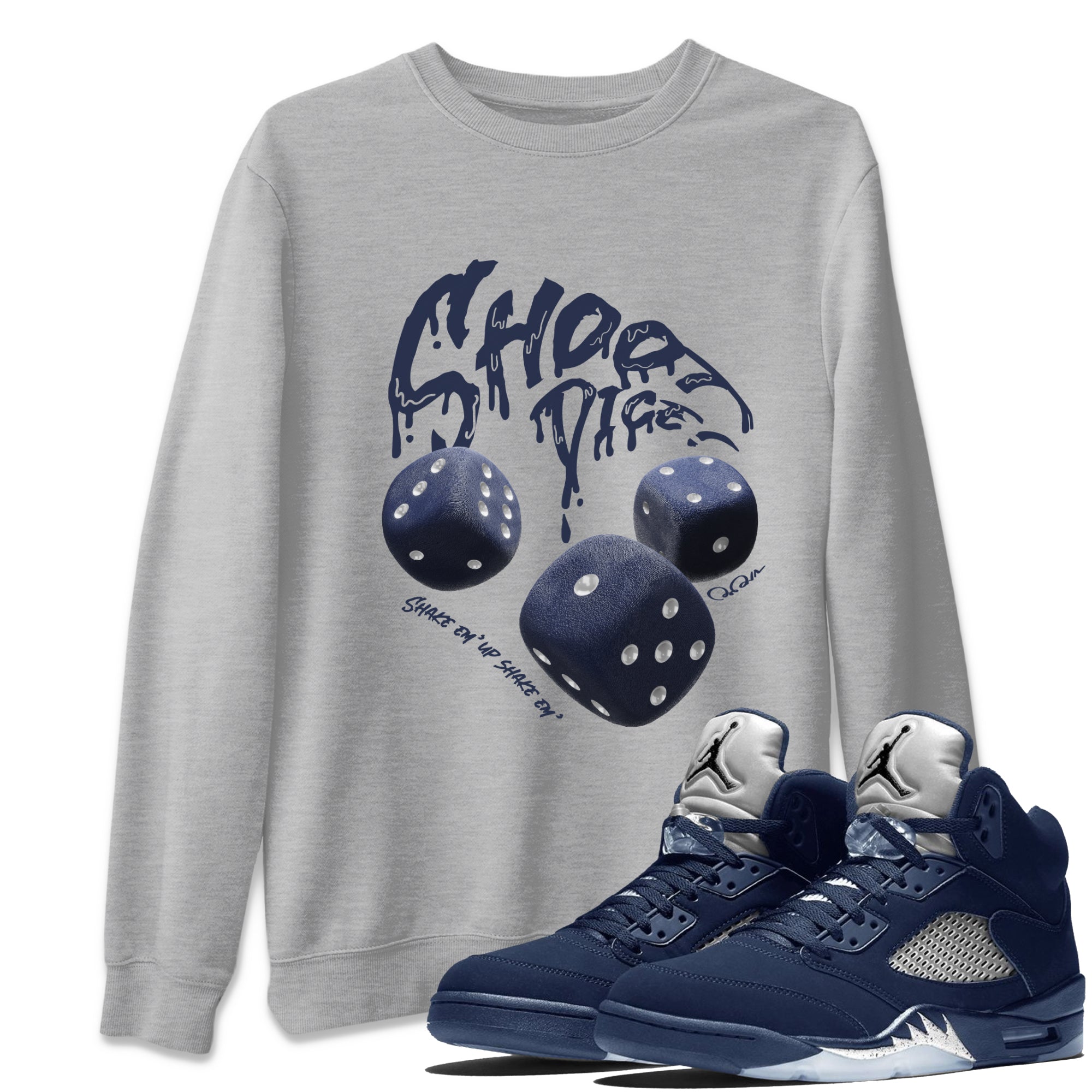 Shoot Dice Unisex Tops - Air Jordan 5 Georgetown