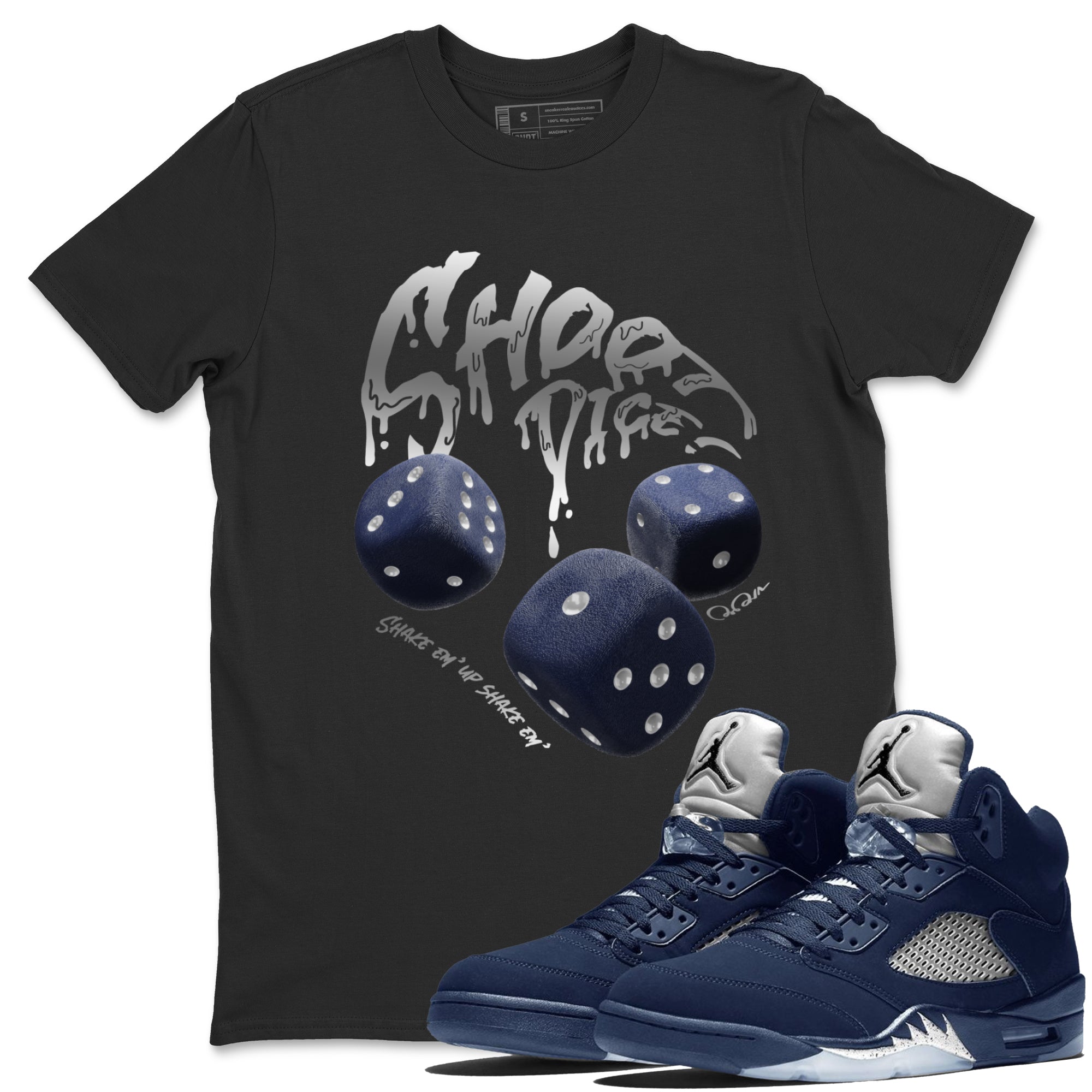 Shoot Dice Unisex Tops - Air Jordan 5 Georgetown