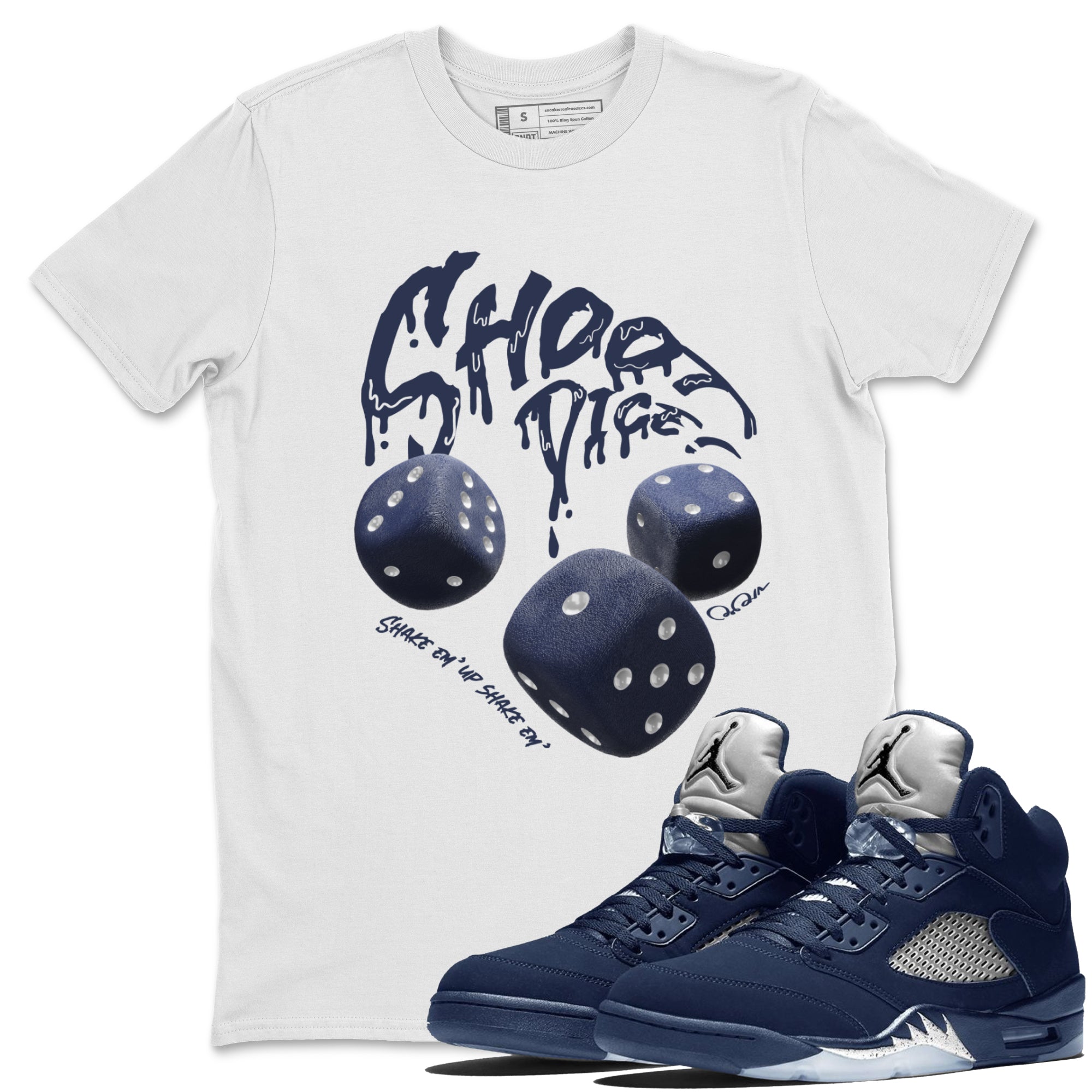 Shoot Dice Unisex Tops - Air Jordan 5 Georgetown