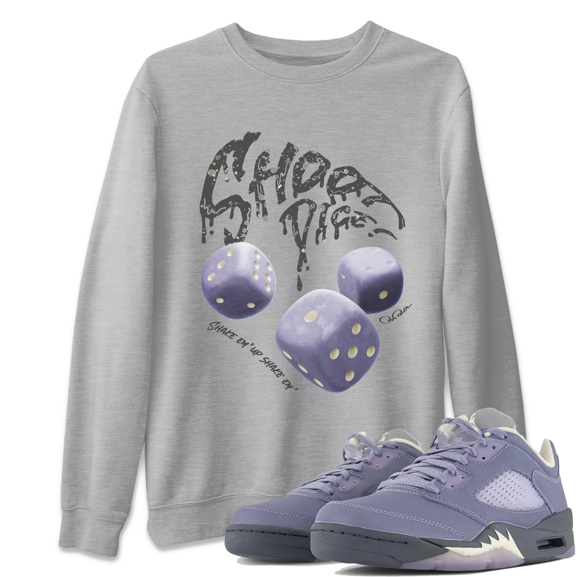 Shoot Dice Unisex Tops - Air Jordan 5 Indigo Haze