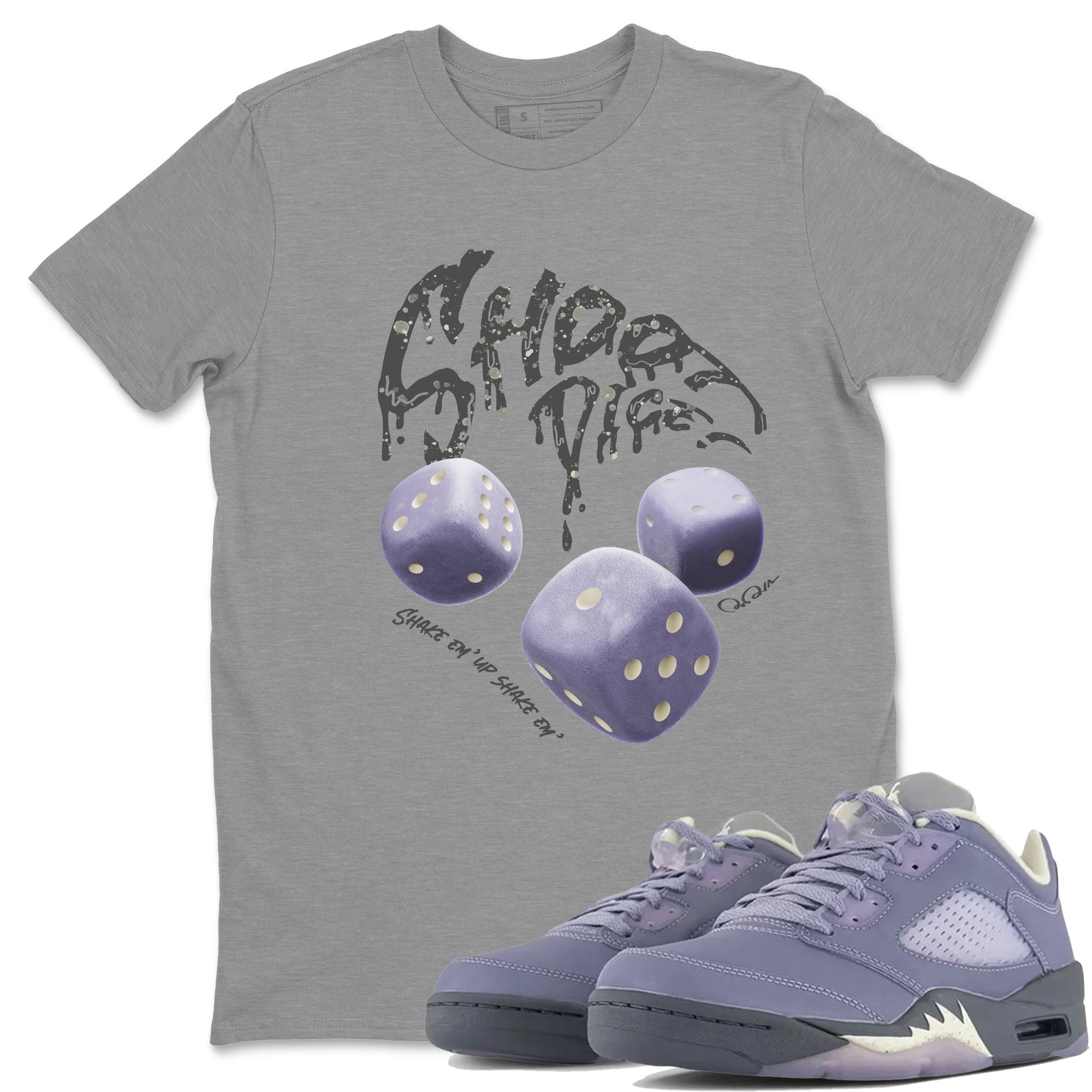 Shoot Dice Unisex Tops - Air Jordan 5 Indigo Haze