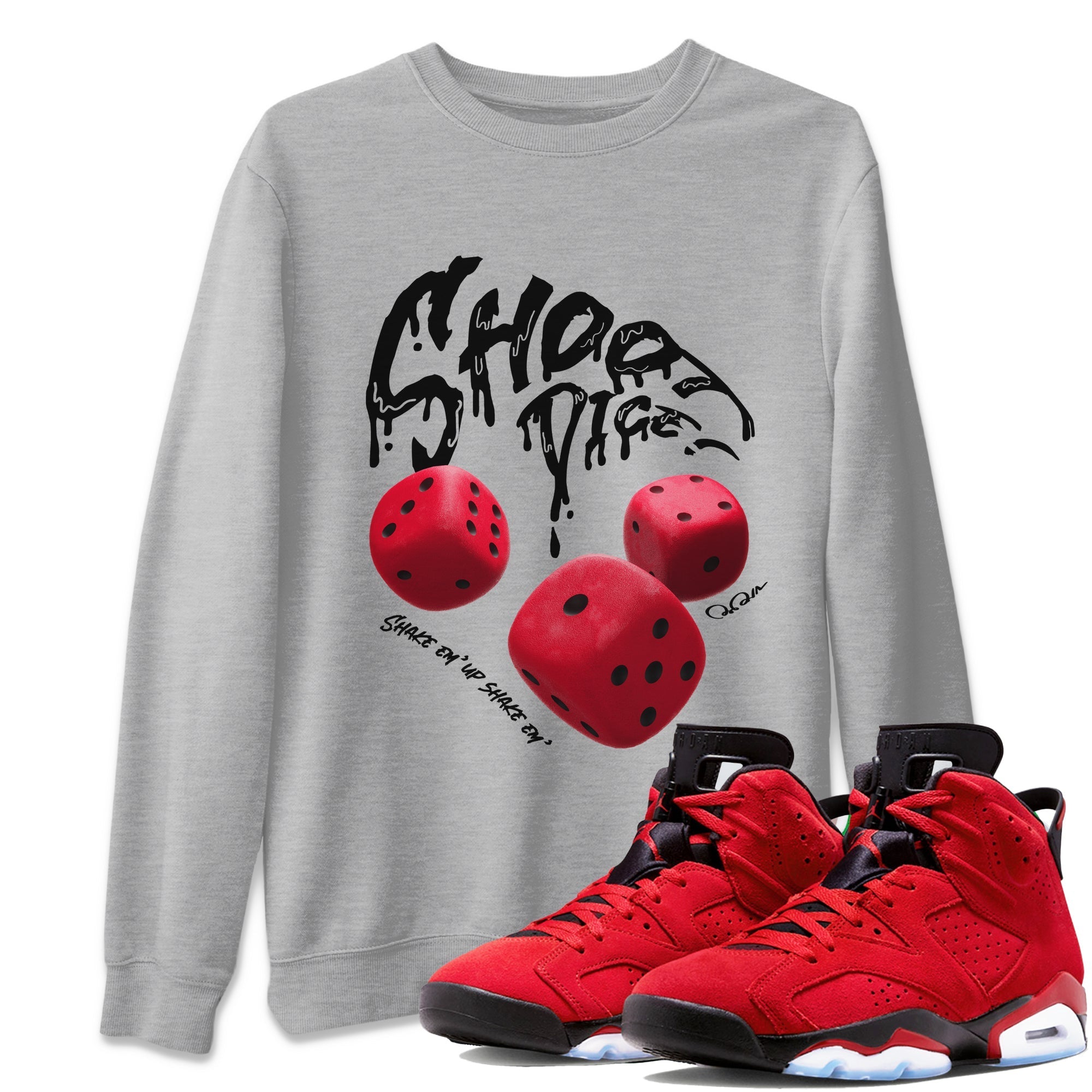 Shoot Dice Unisex Tops - Air Jordan 6 Toro Bravo
