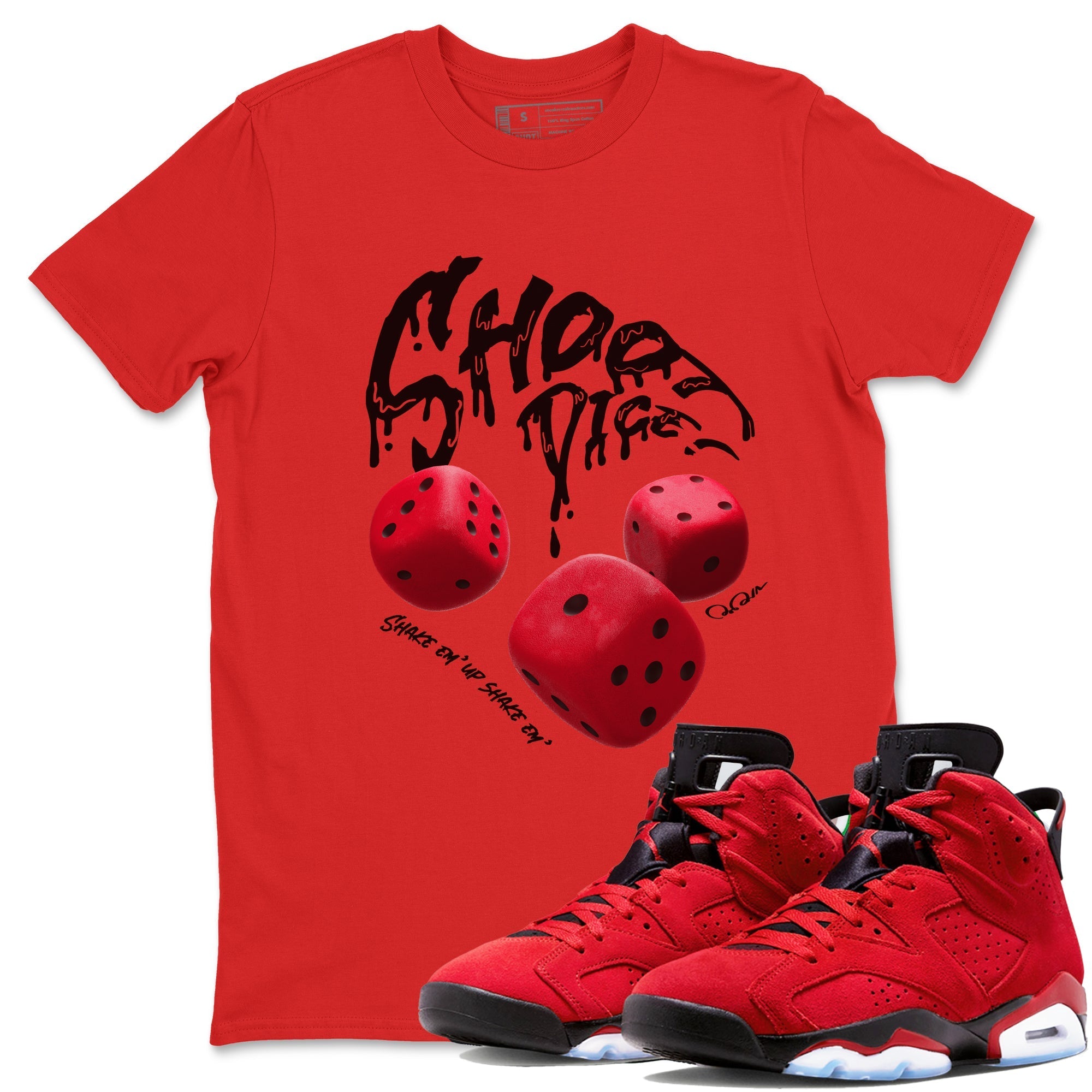 Shoot Dice Unisex Tops - Air Jordan 6 Toro Bravo
