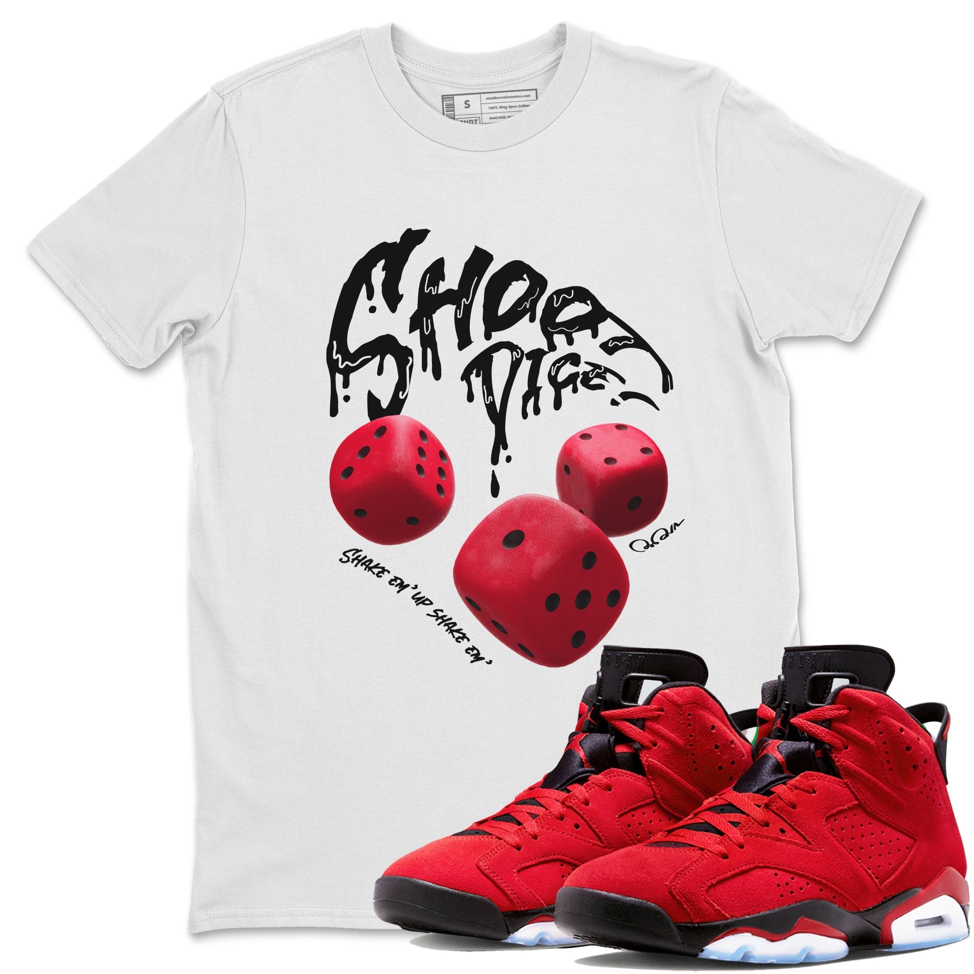 Shoot Dice Unisex Tops - Air Jordan 6 Toro Bravo