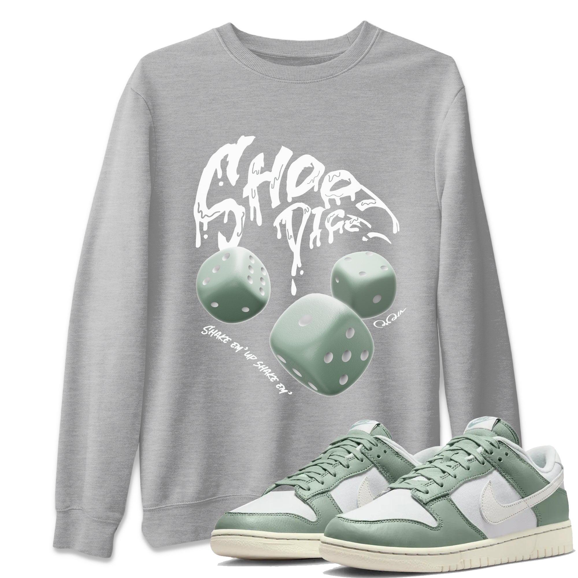 Shoot Dice Unisex Tops - Dunk Mica Green