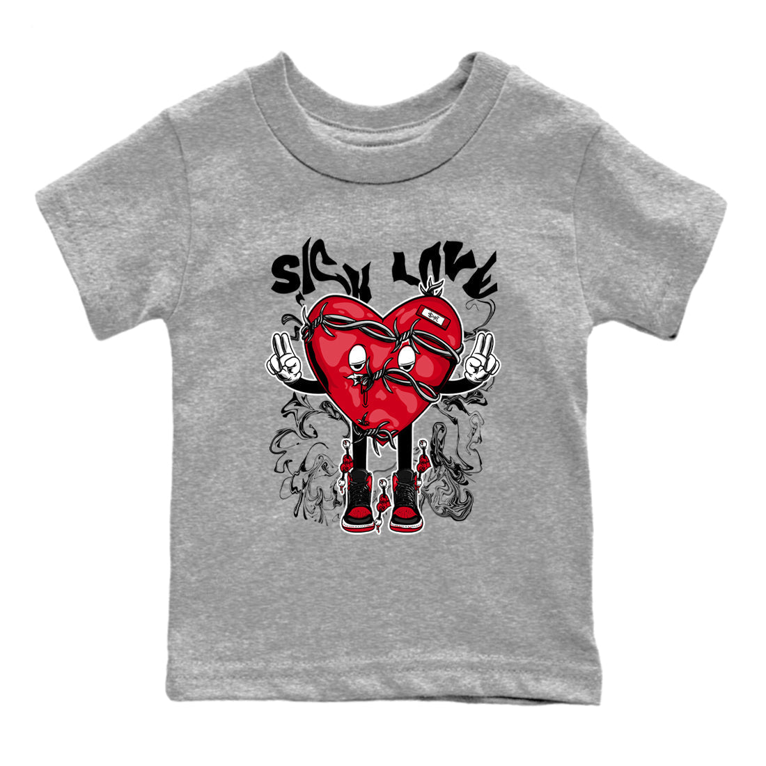 Sick Love snkmatch Tees Kids - Air Jordan 1 '85 Bred