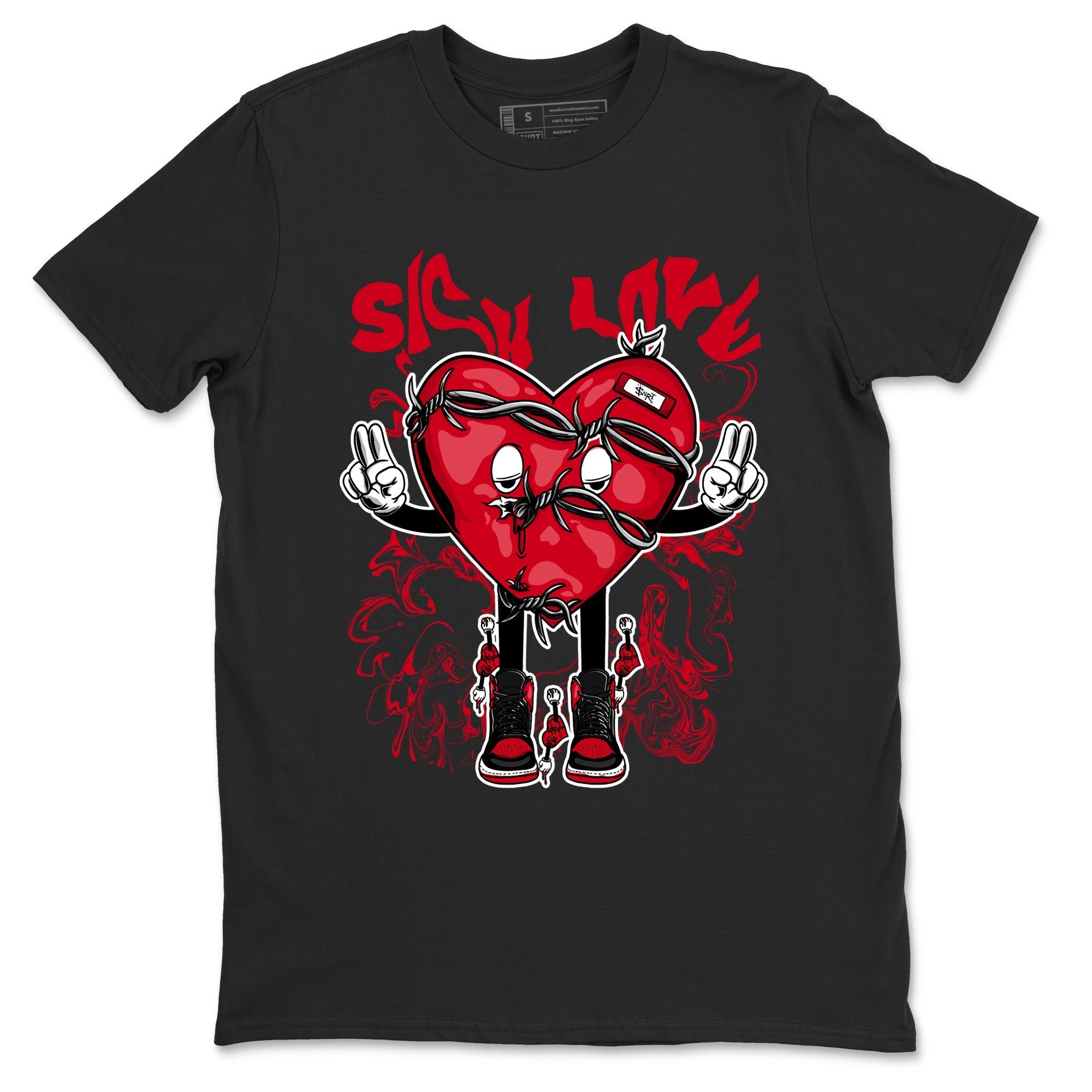 Sick Love snkmatch Tees - Air Jordan 1 '85 Bred