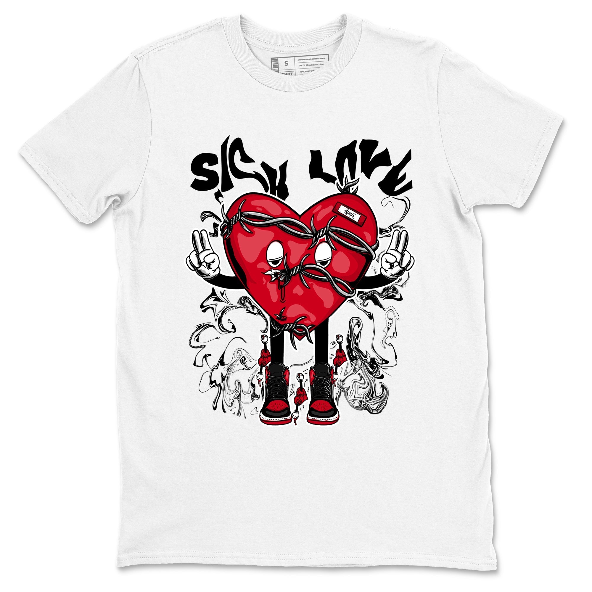Sick Love snkmatch Tees - Air Jordan 1 '85 Bred