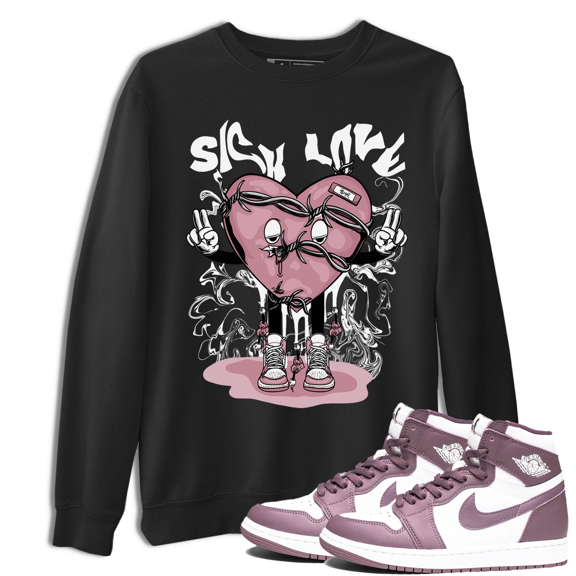 Sick Love snkmatch Tee - Air Jordan 1 Mauve
