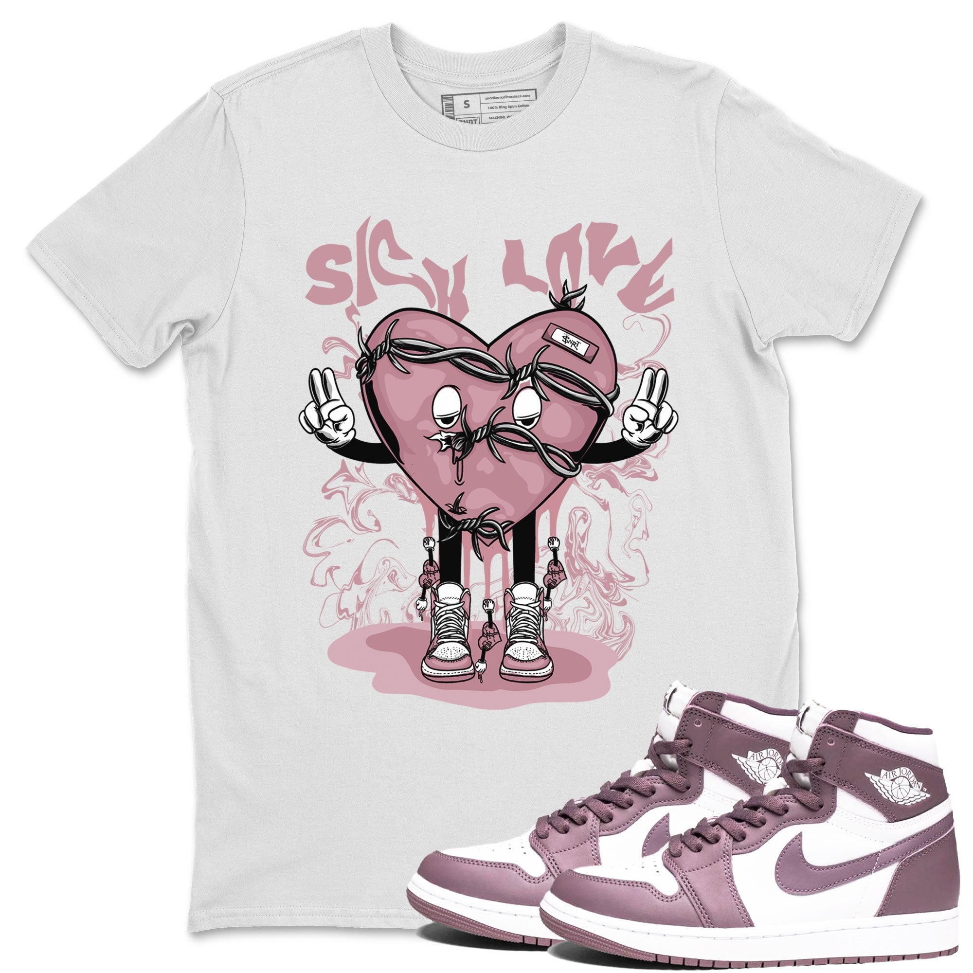 Sick Love snkmatch Tee - Air Jordan 1 Mauve
