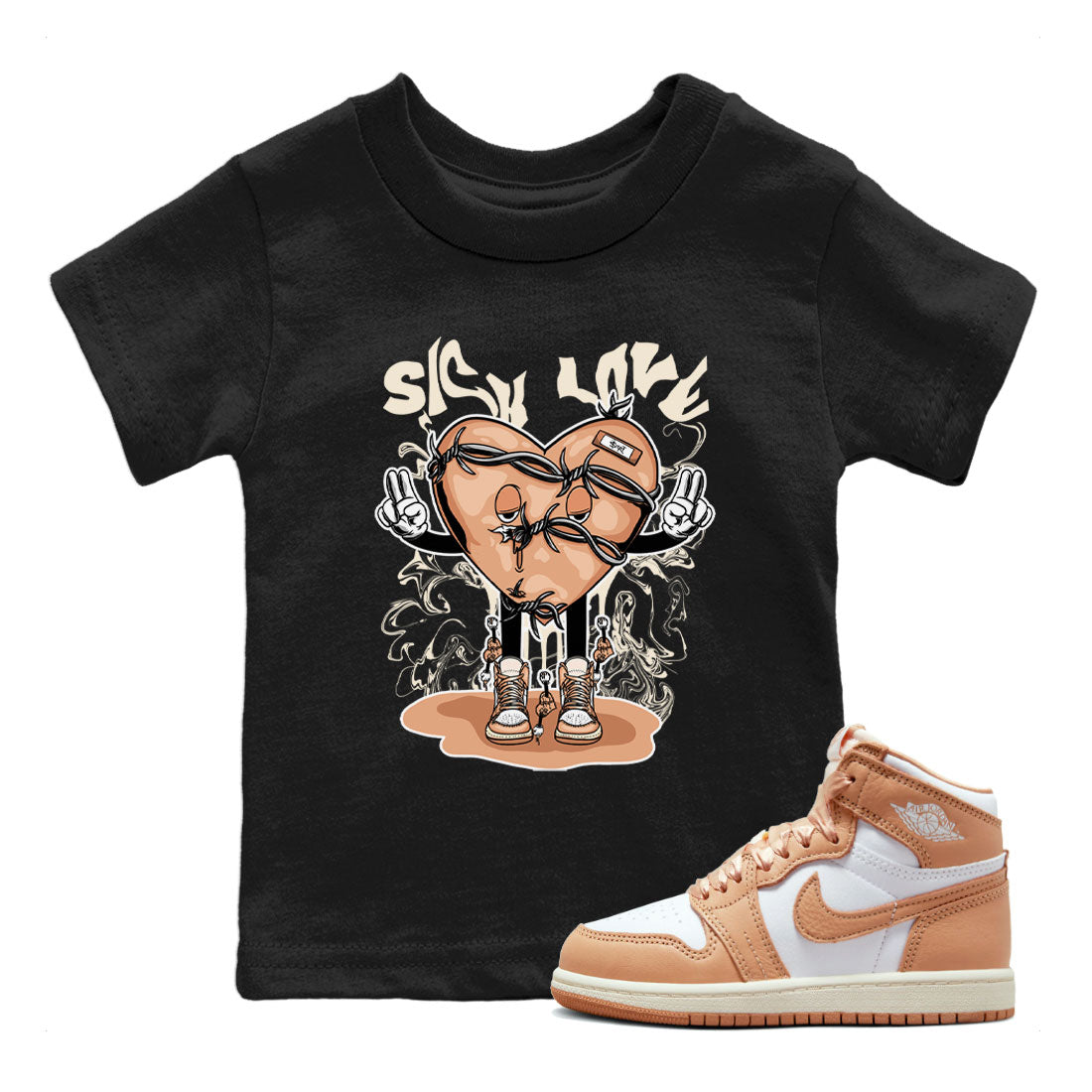 Sick Love snkmatch Tee Kids - Air Jordan 1 Praline
